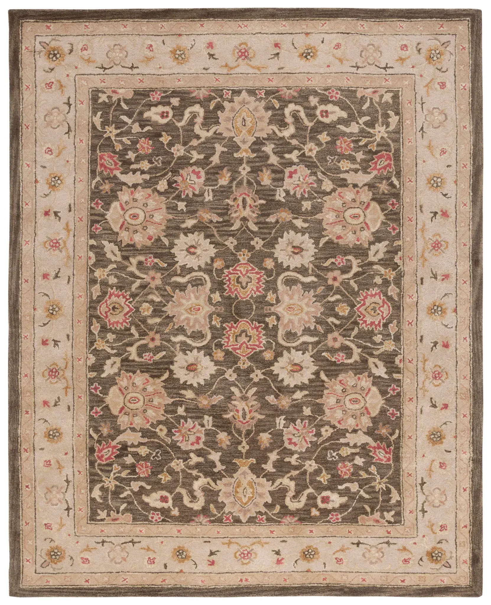 Antiquity Floral Palmette Hand-Tufted Wool Rug