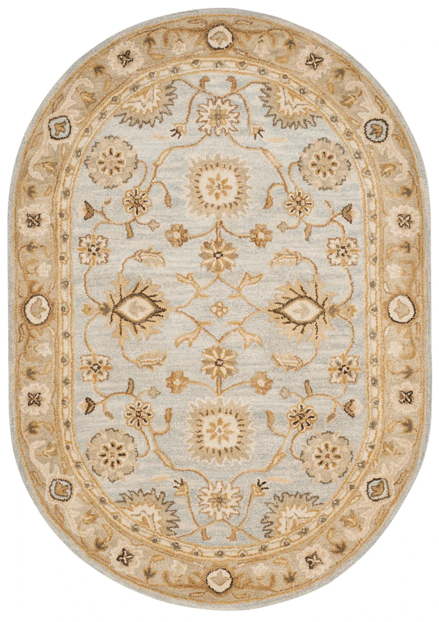 Antiquity Rosette Floral Hand-Tufted Wool Rug