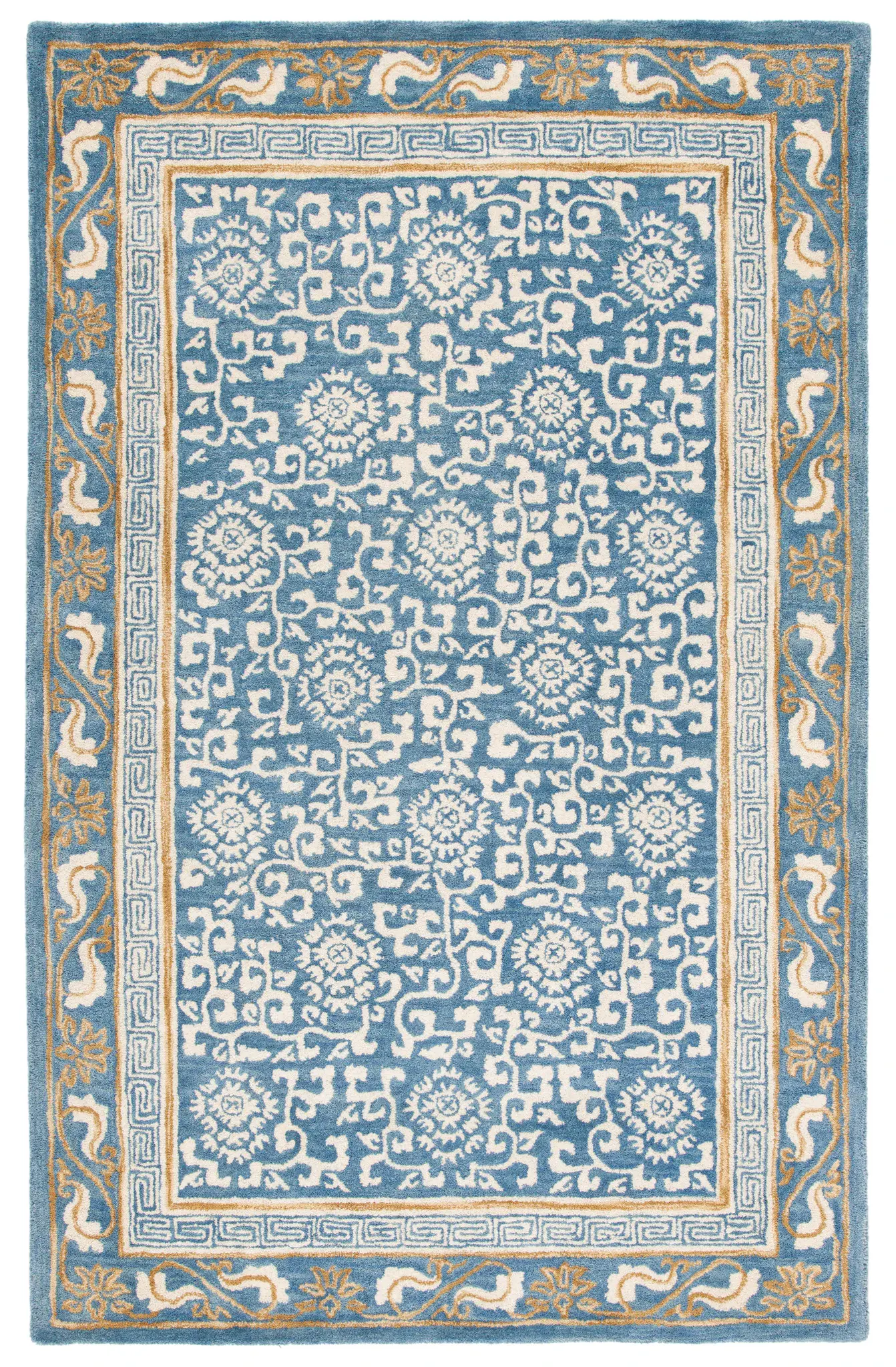 Antiquity Floral Medallion Hand-Tufted Wool Rug