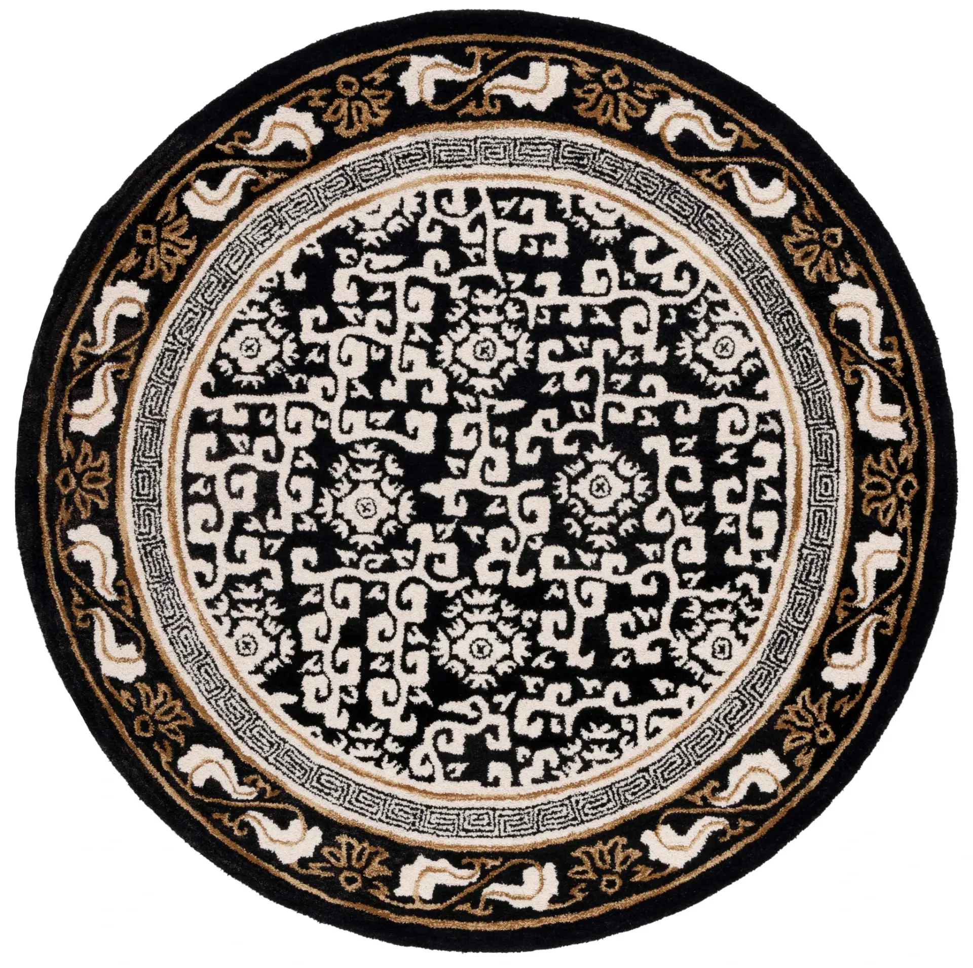 Antiquity Floral Medallion Hand-Tufted Wool Rug