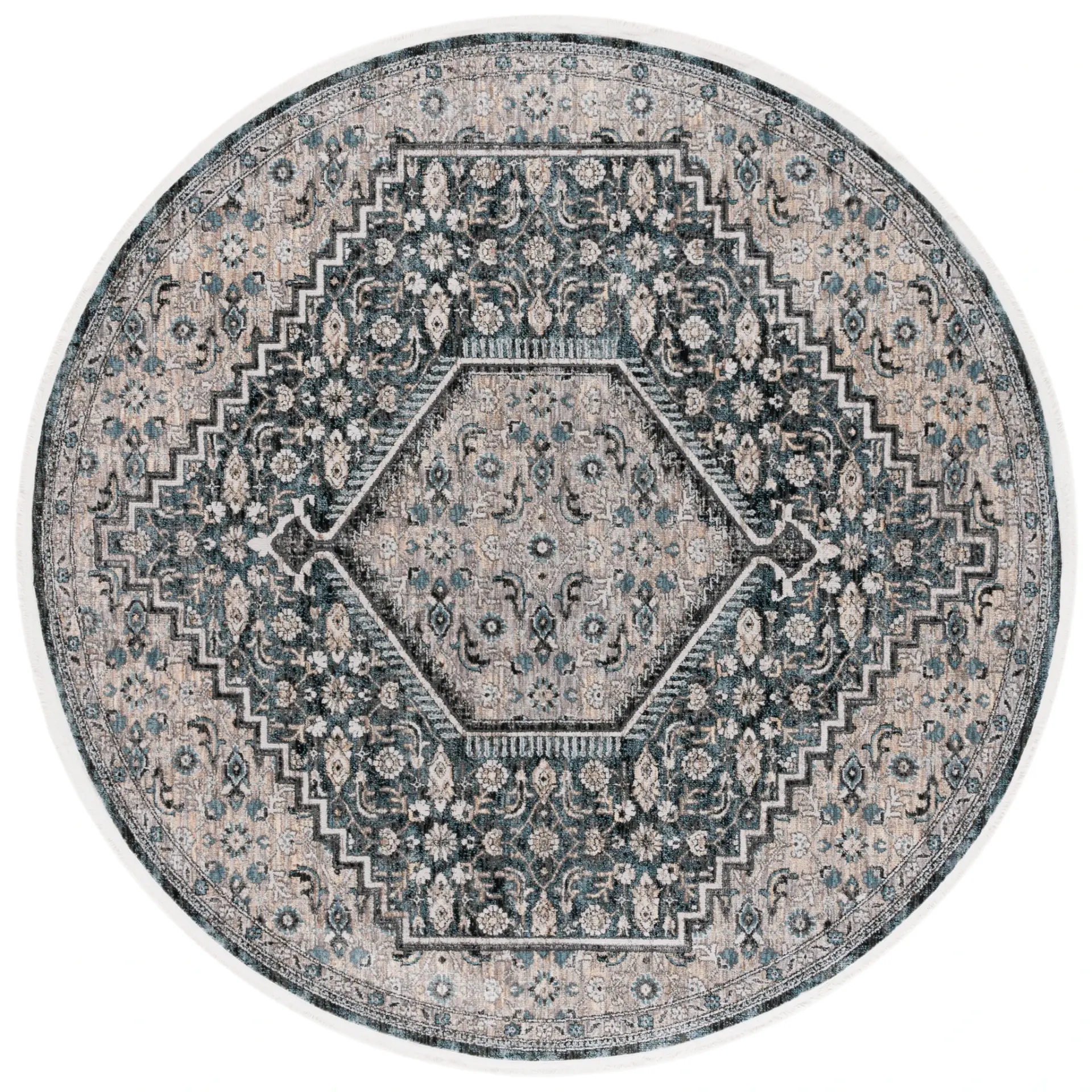 Artifact Hexagonal Medallion Rug