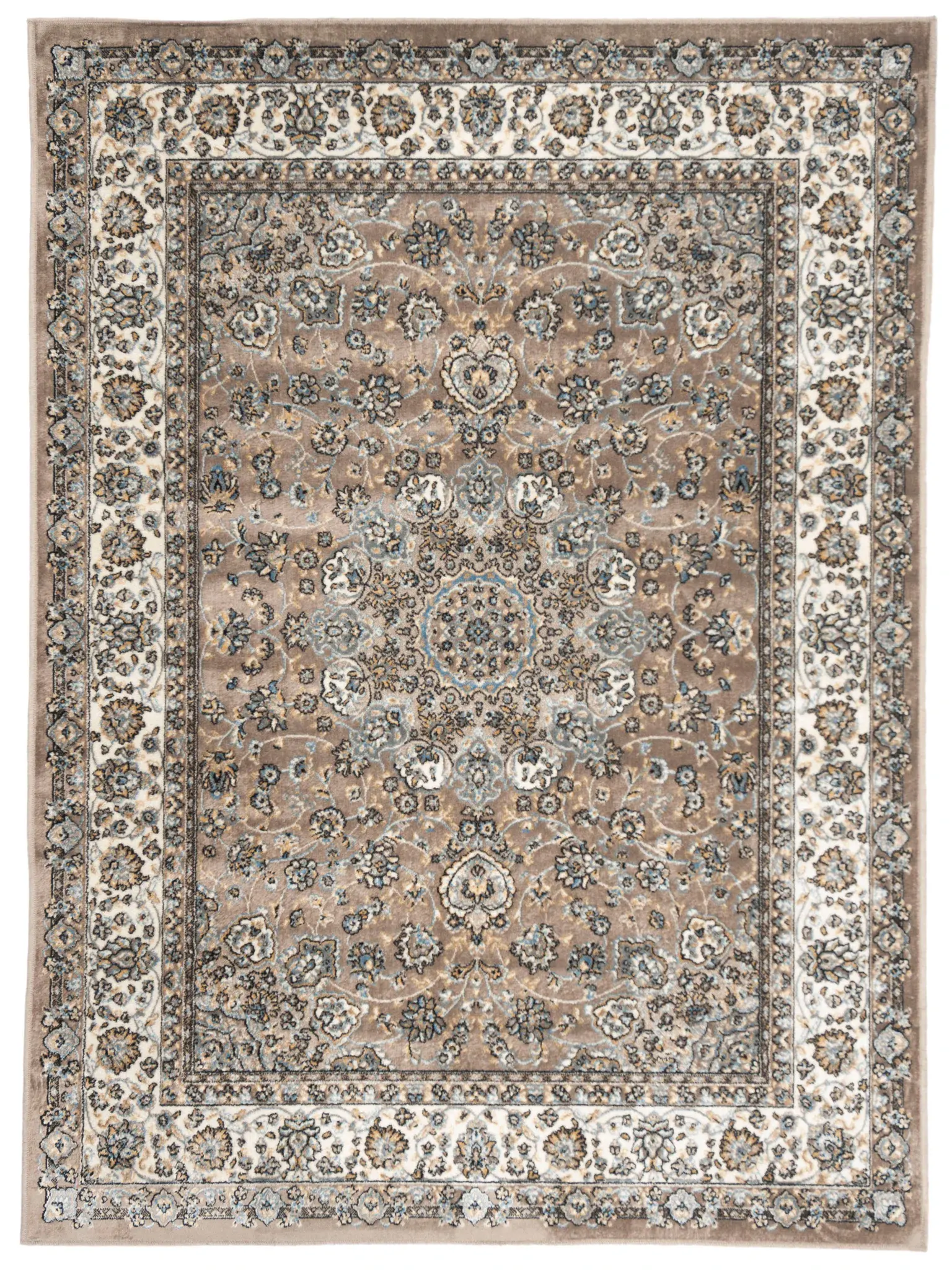 Atlas Floral Medallion Viscose Rug