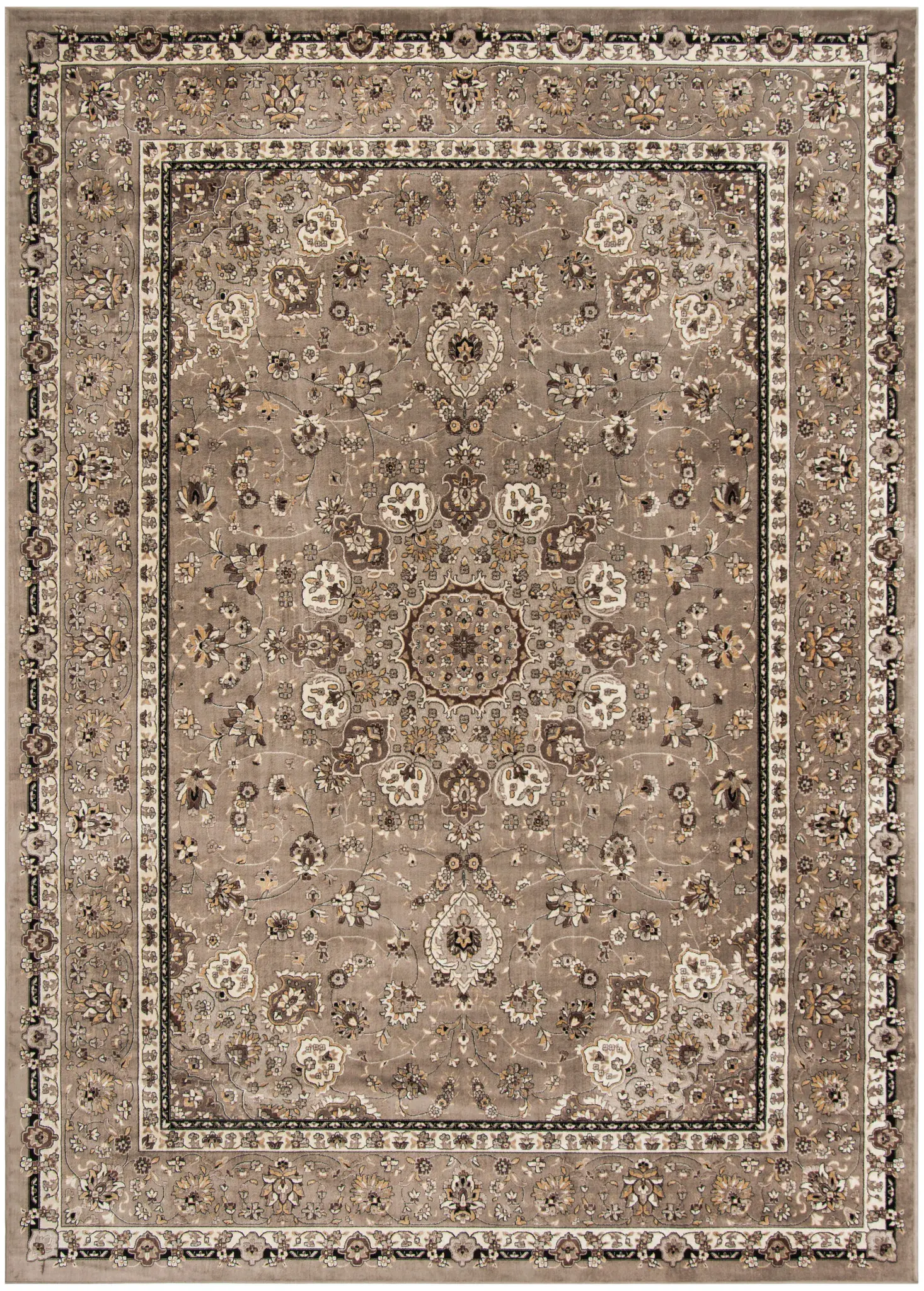 Atlas Floral Medallion Viscose Rug
