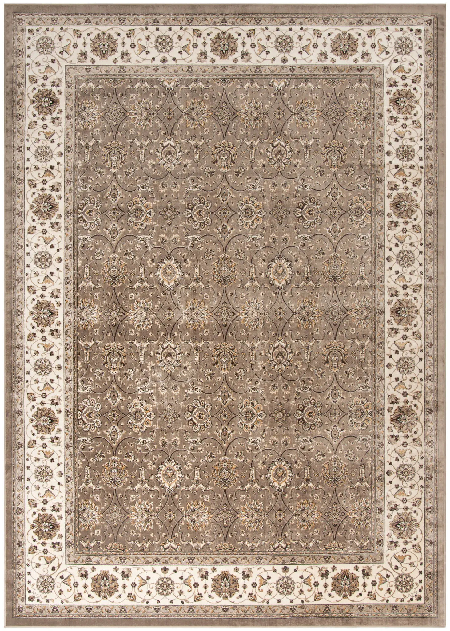 Atlas Bordered Floral Viscose Rug