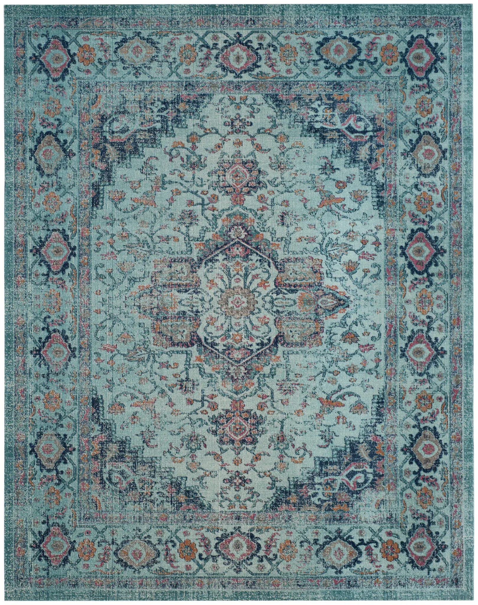 Artisan Vintage Medallion Border Rug
