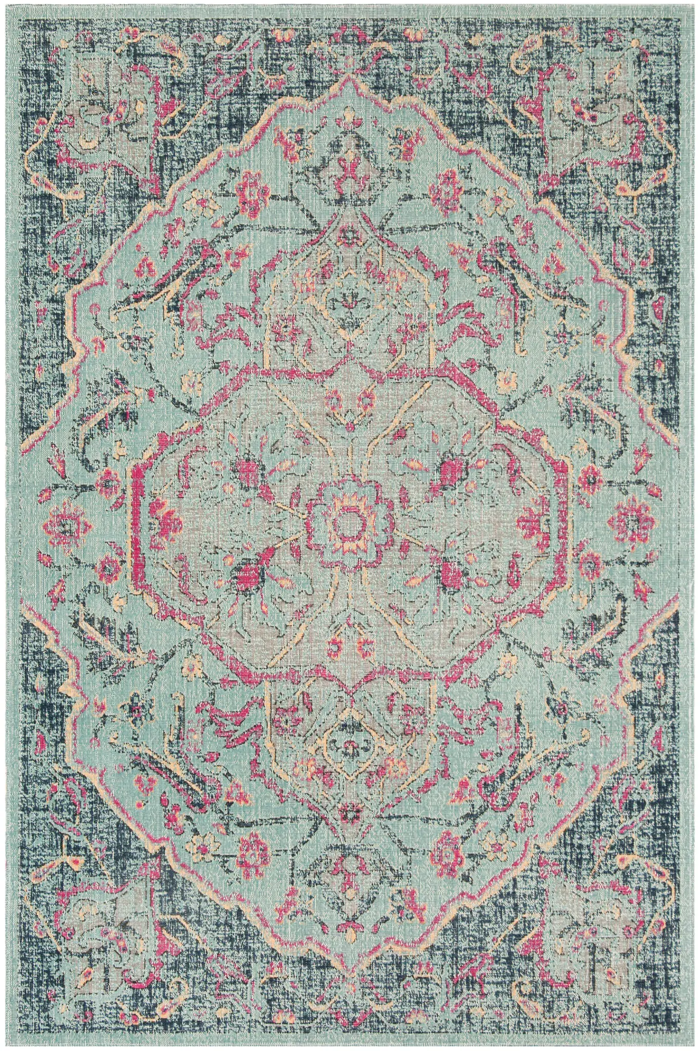 Artisan Distressed Medallion Rug