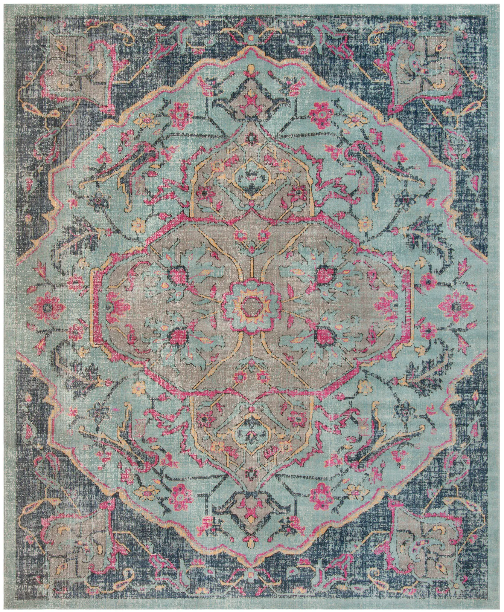 Artisan Distressed Medallion Rug