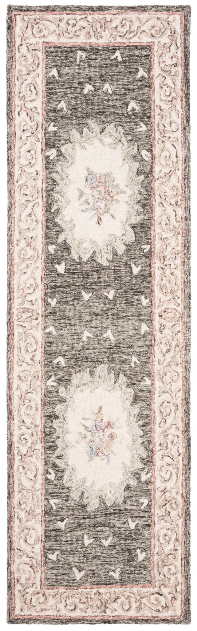 Aubusson Floral Bouquet Hand-Tufted Wool Rug