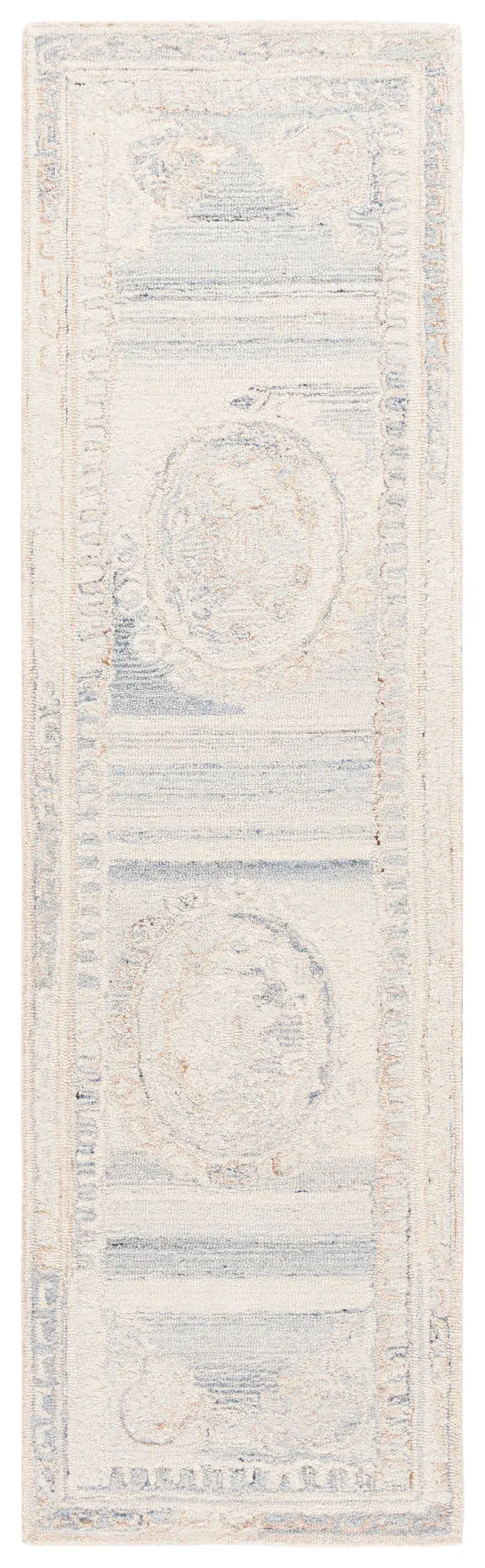 Aubusson Medallion Hand-Tufted Wool Rug