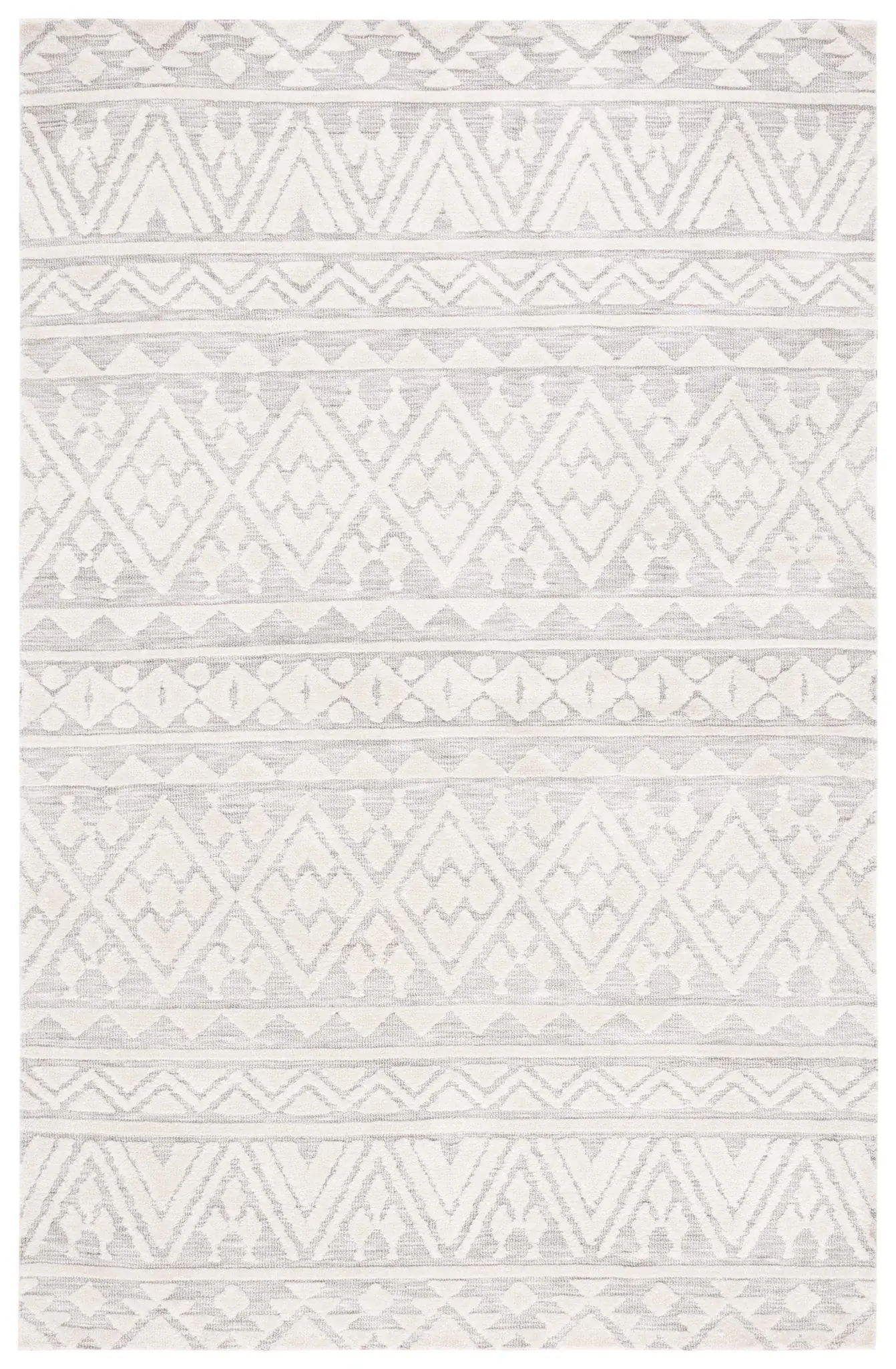 Audrey Banded Diamond Rug