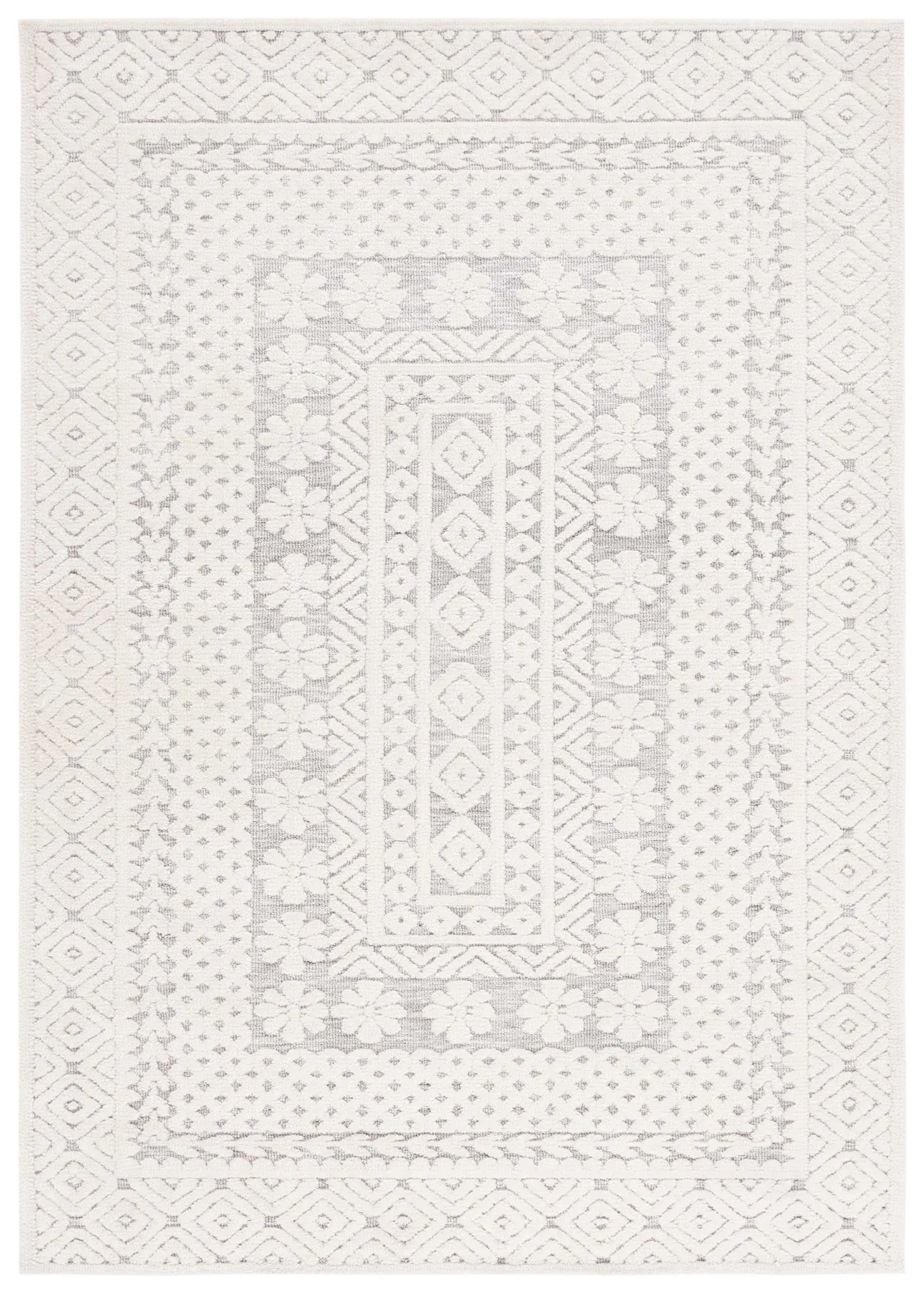 Audrey Geometric Border Rug