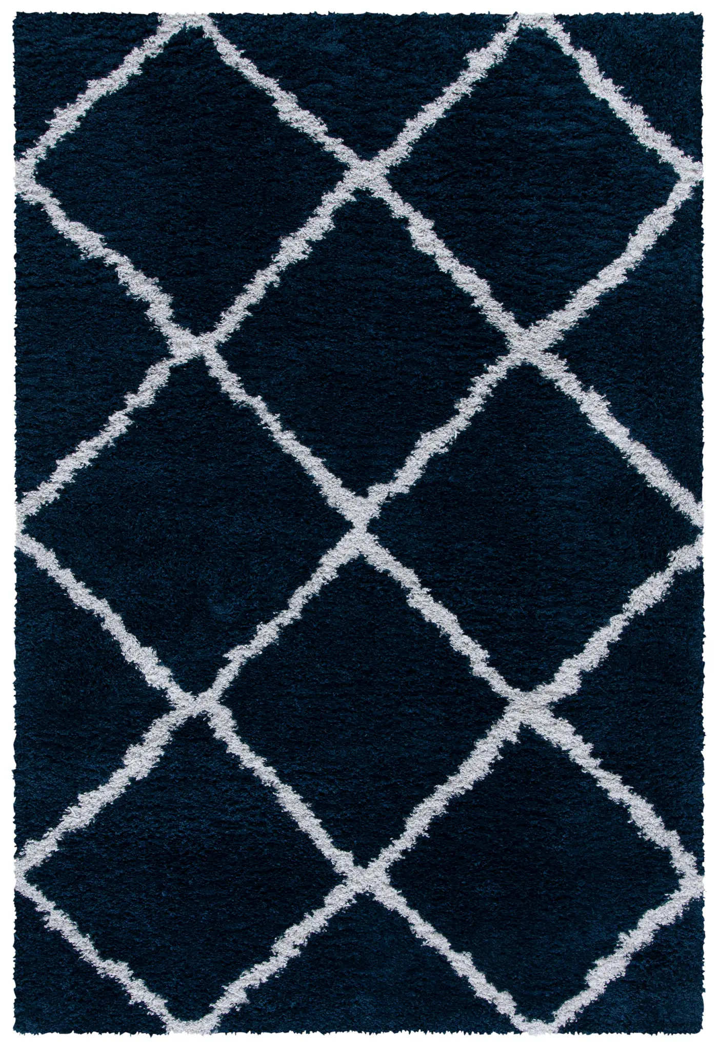 August Moroccan Trellis Shag Rug
