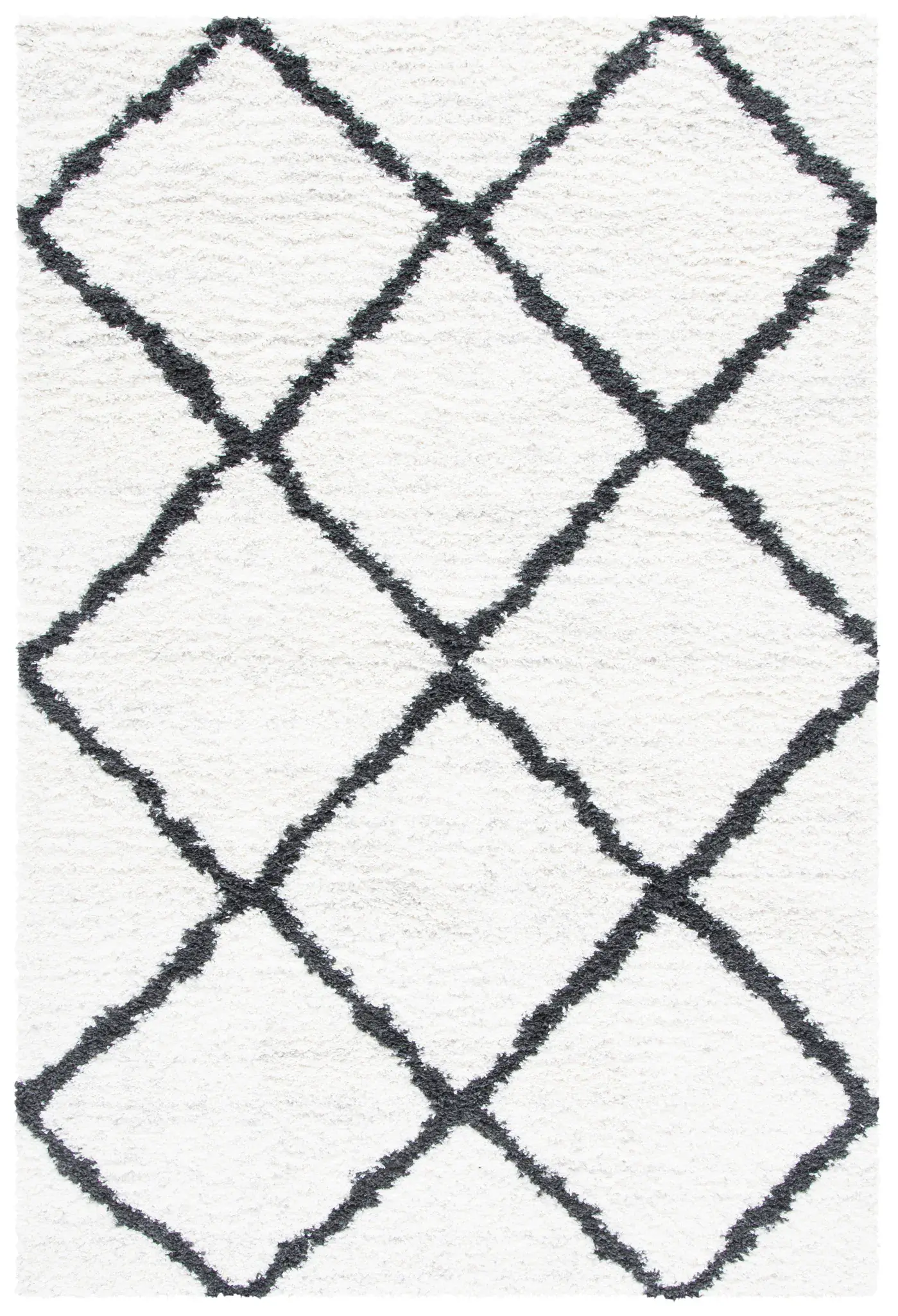 August Moroccan Trellis Shag Rug