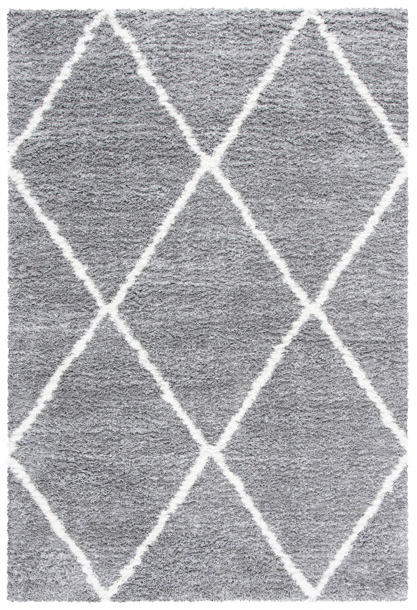 August Diamond Trellis Shag Rug