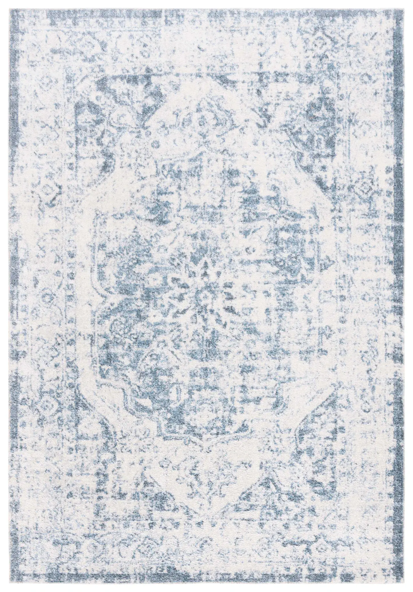 Baltimore Vintage Floral Medallion Washable Rug