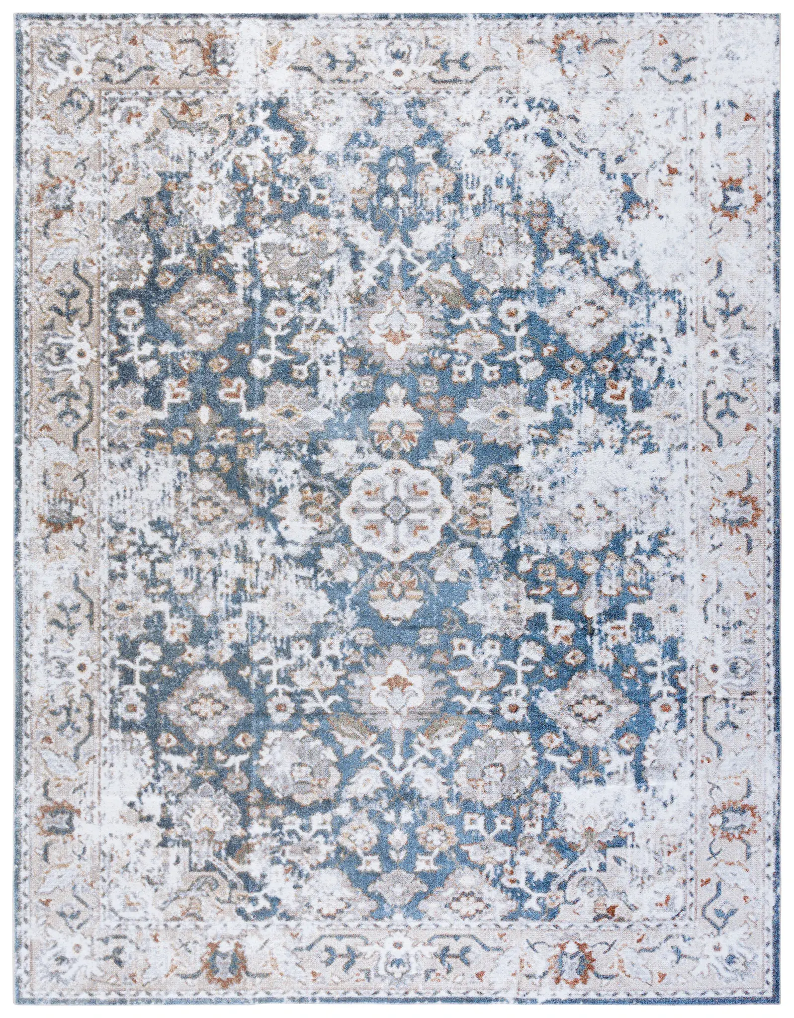Baltimore Faded Medallion Washable Rug