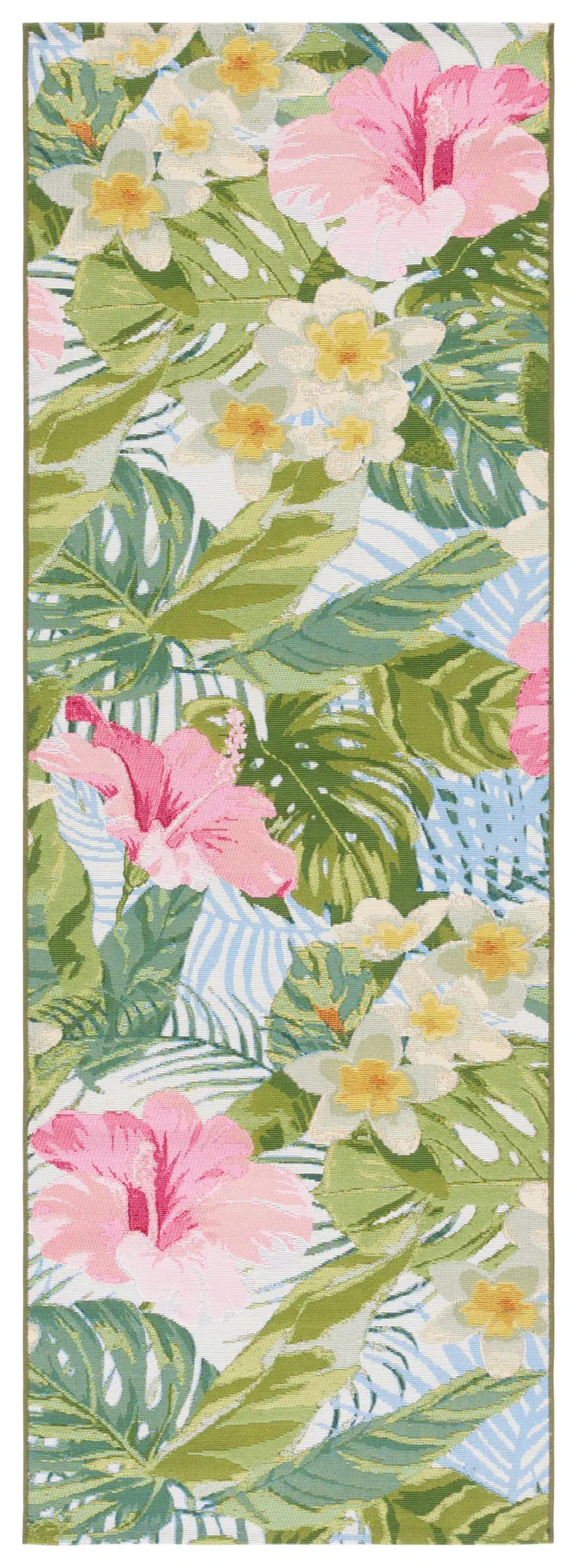 Barbados Tropical Floral Outdoor Rug