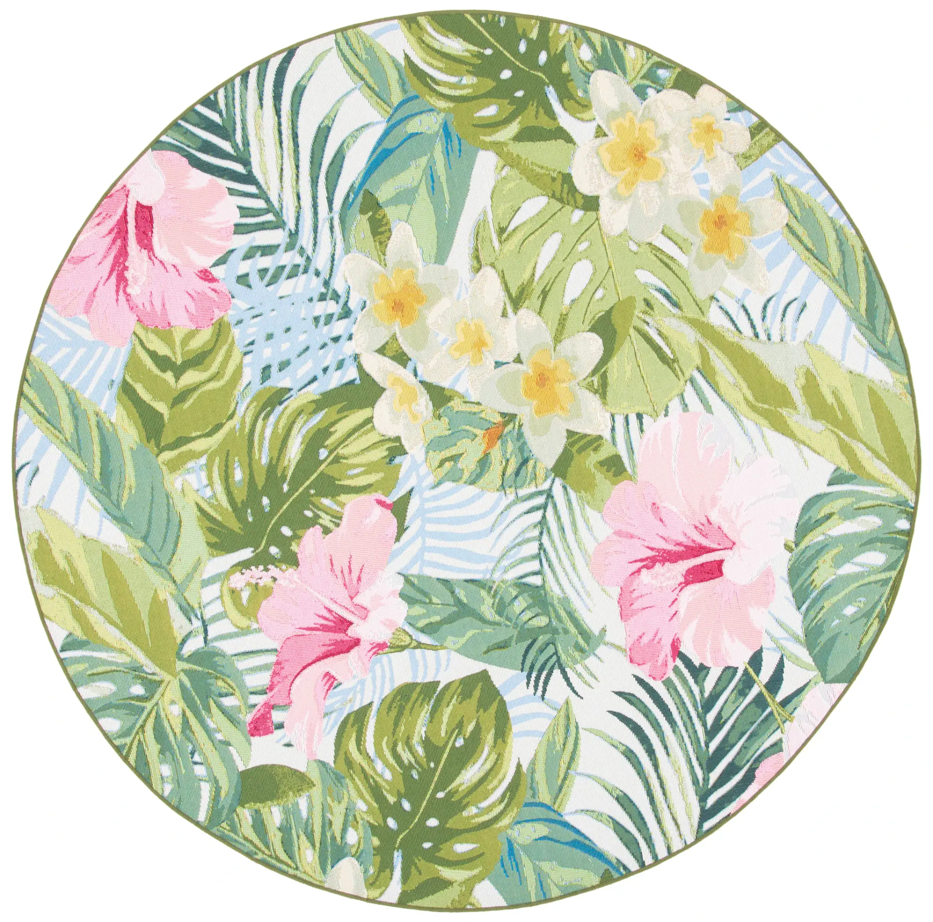 Barbados Tropical Floral Outdoor Rug