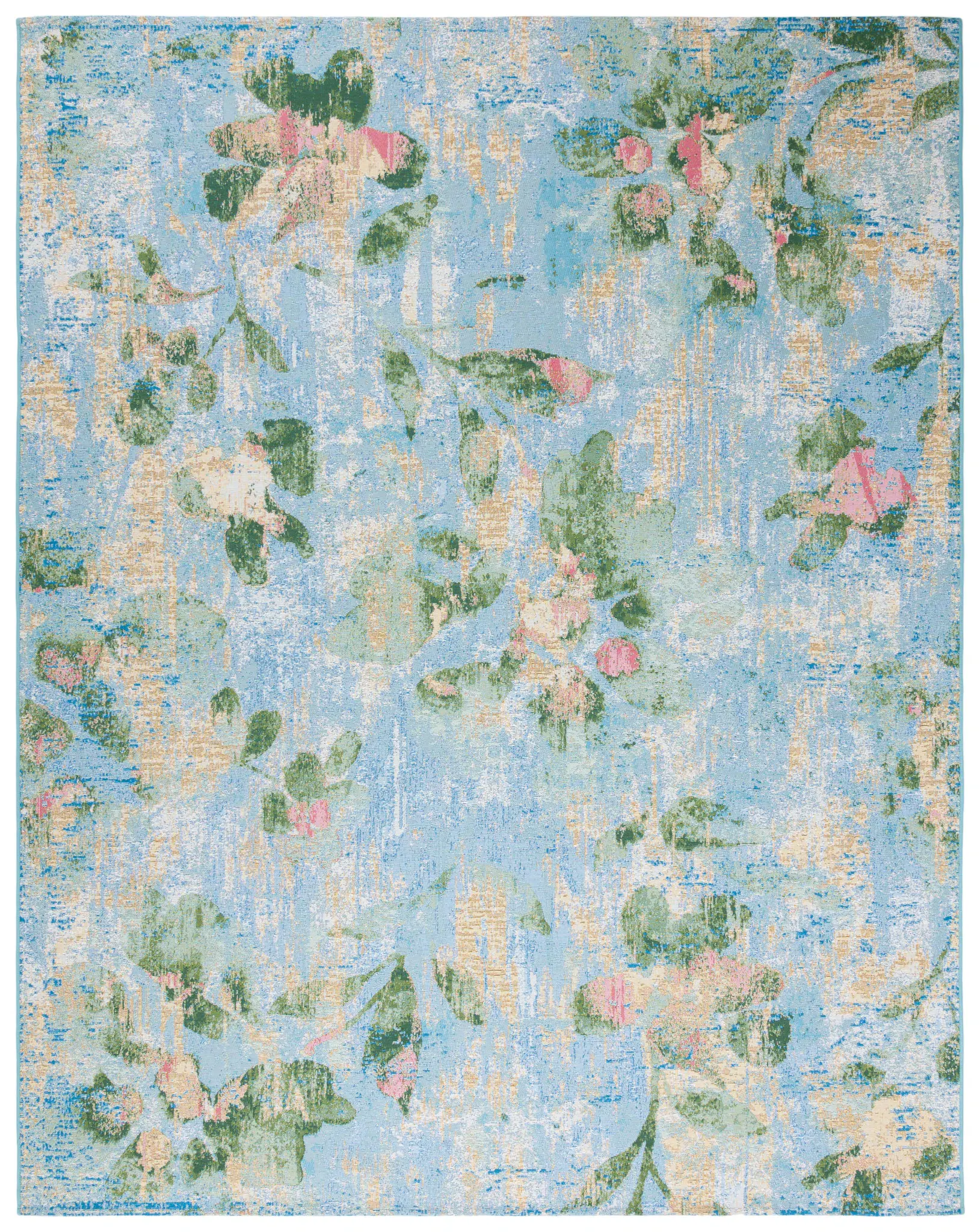 Barbados Distressed Botanical Outdoor Rug