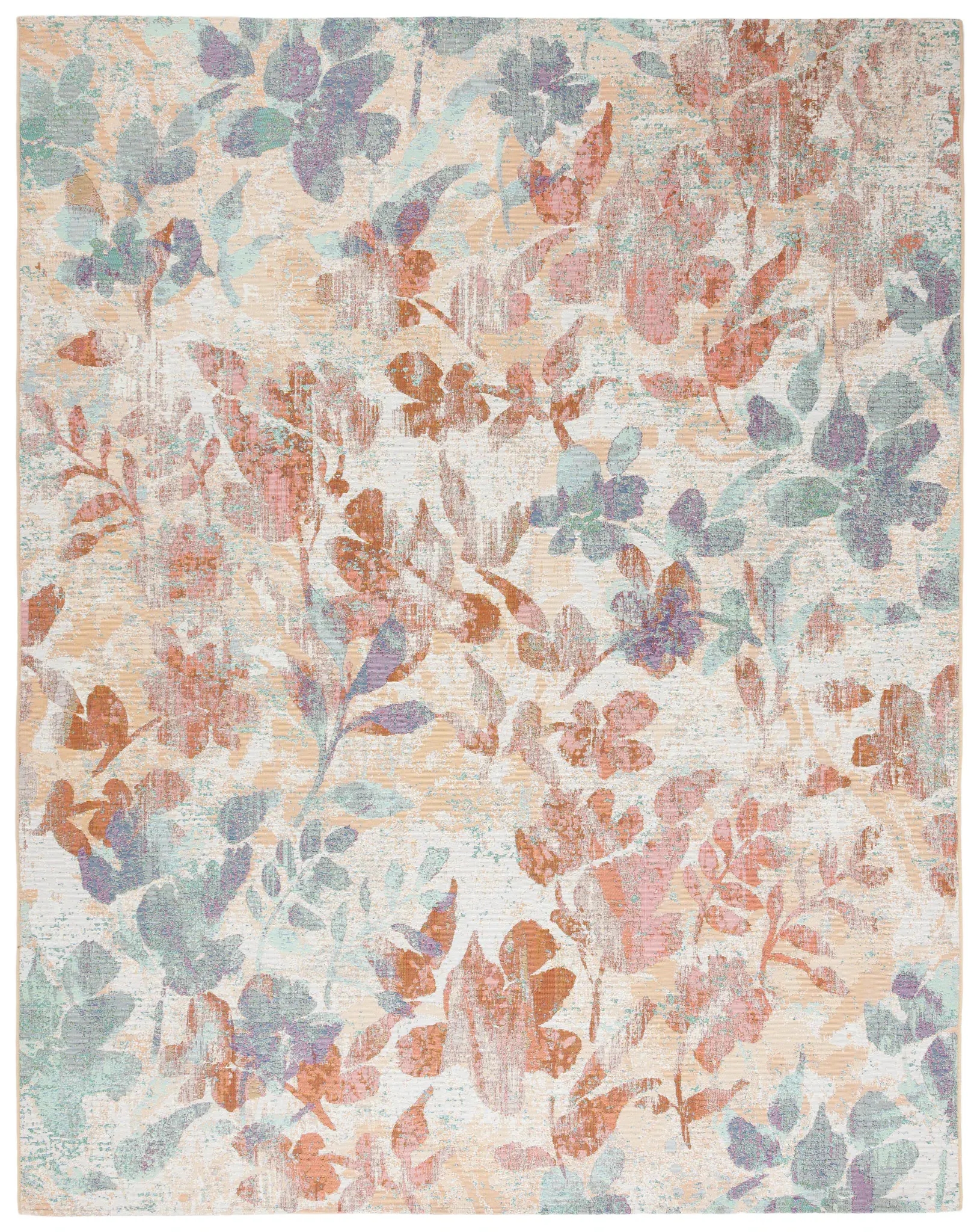 Barbados Watercolor Floral Outdoor Rug