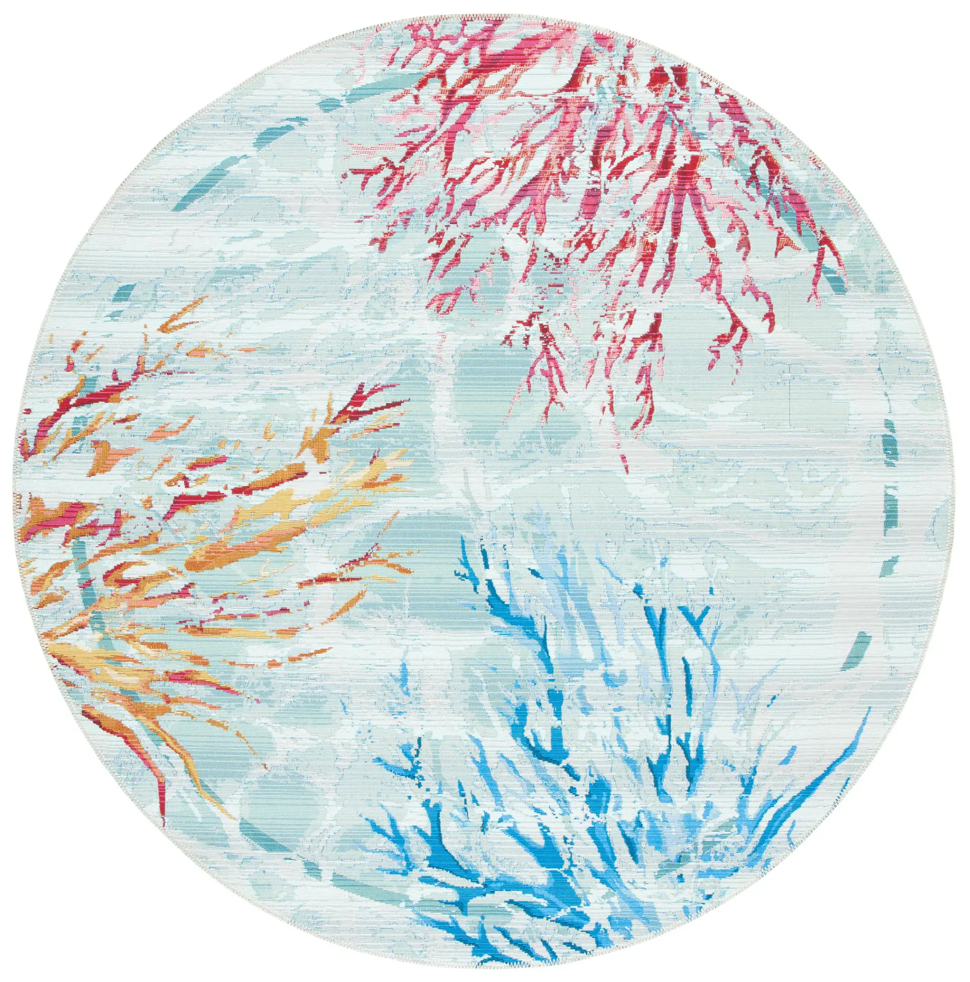 Barbados Coral Branch Outdoor Rug