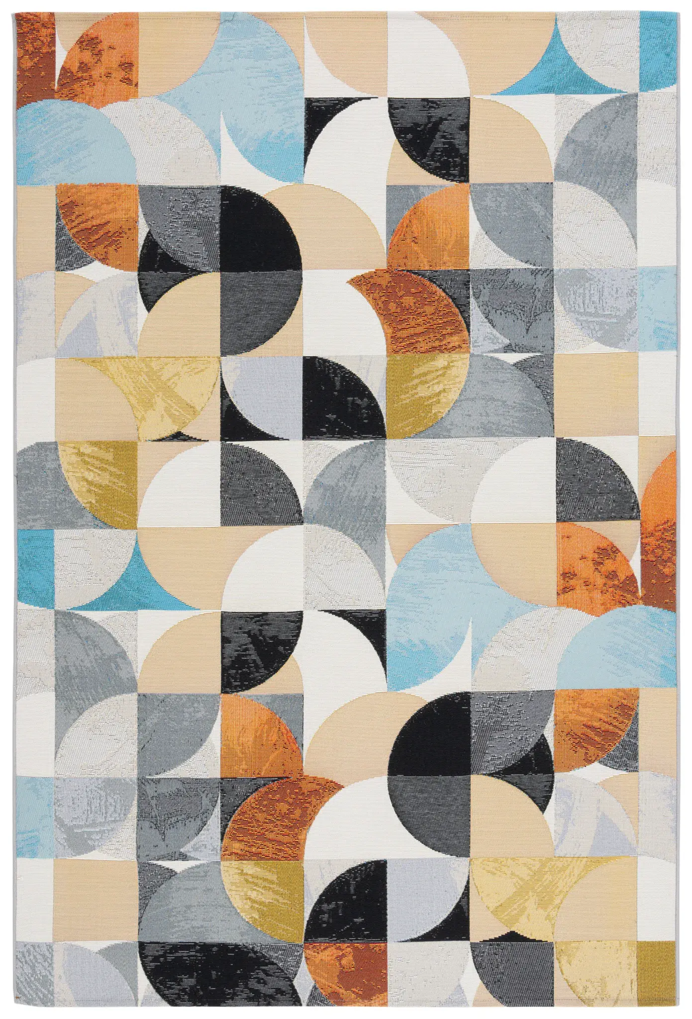 Barbados Curved Geometric Outdoor Rug