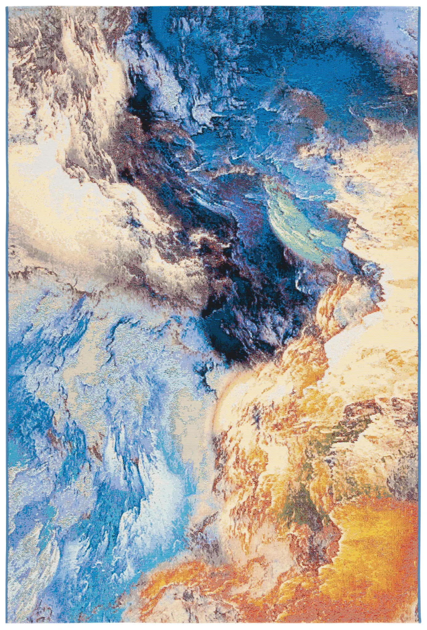 Barbados Fluid Abstract Outdoor Rug