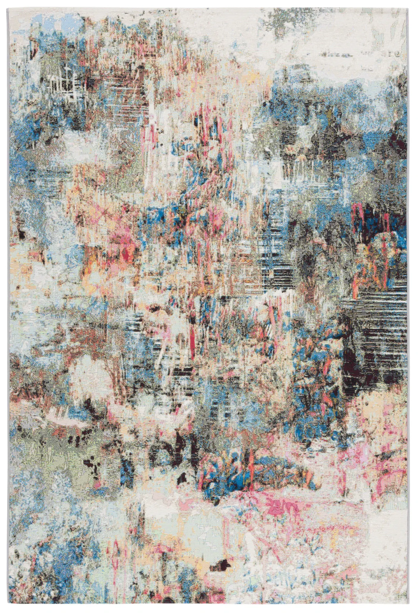 Barbados Abstract Painterly Outdoor Rug