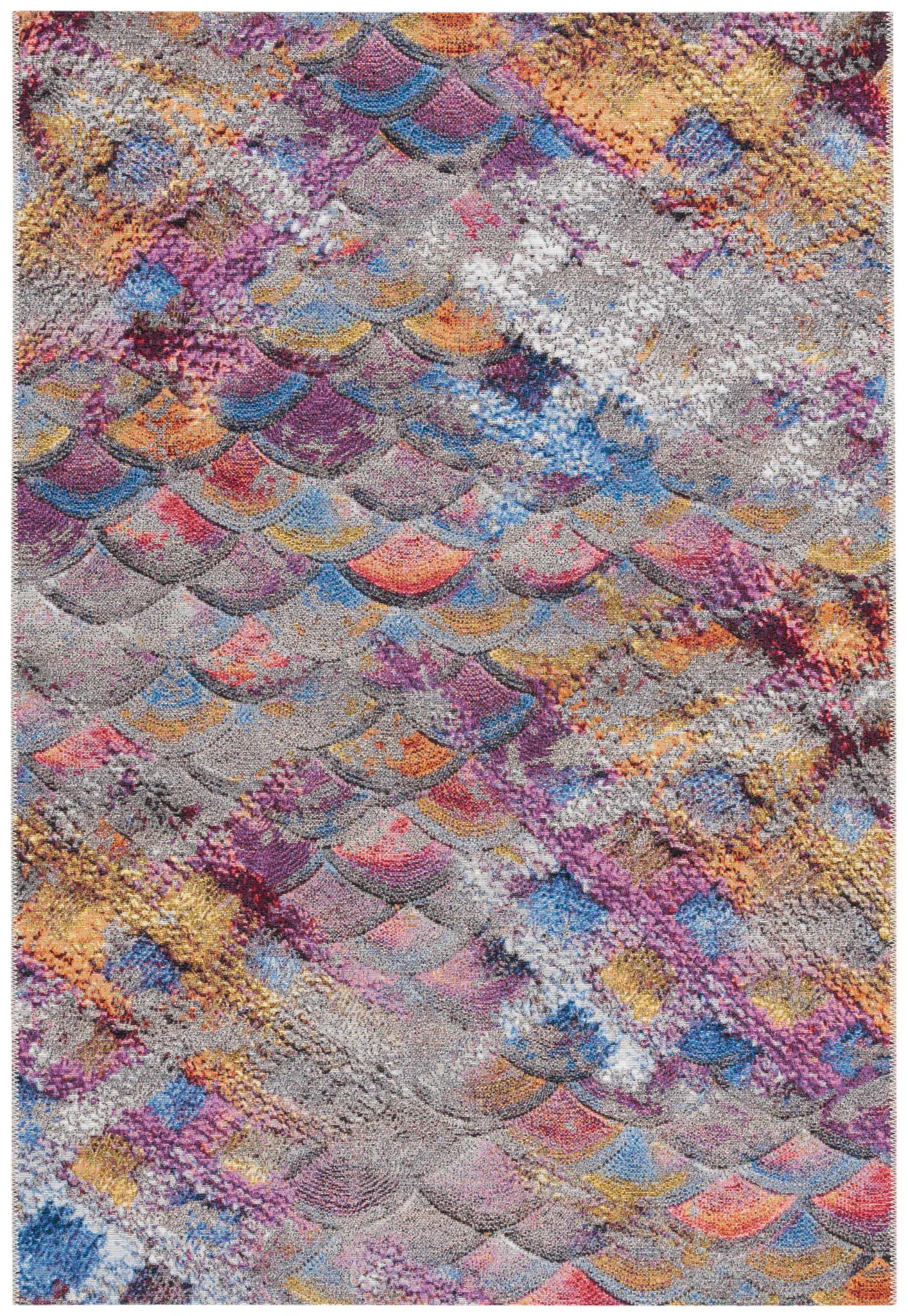 Barbados Scalloped Fan Outdoor Rug