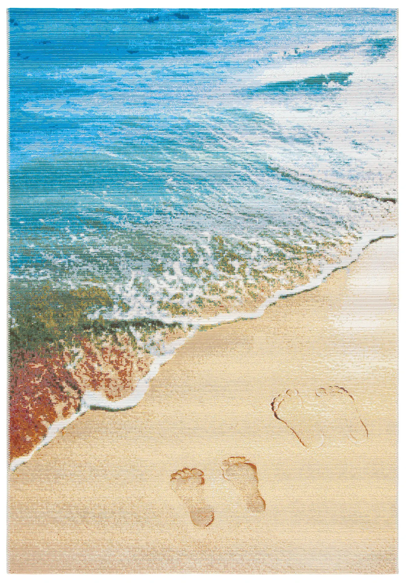 Barbados Beach Shoreline Outdoor Rug