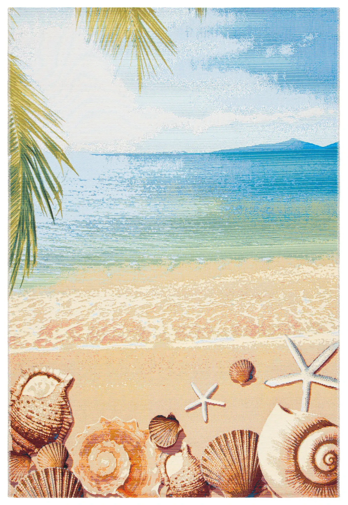Barbados Tropical Beach Outdoor Rug