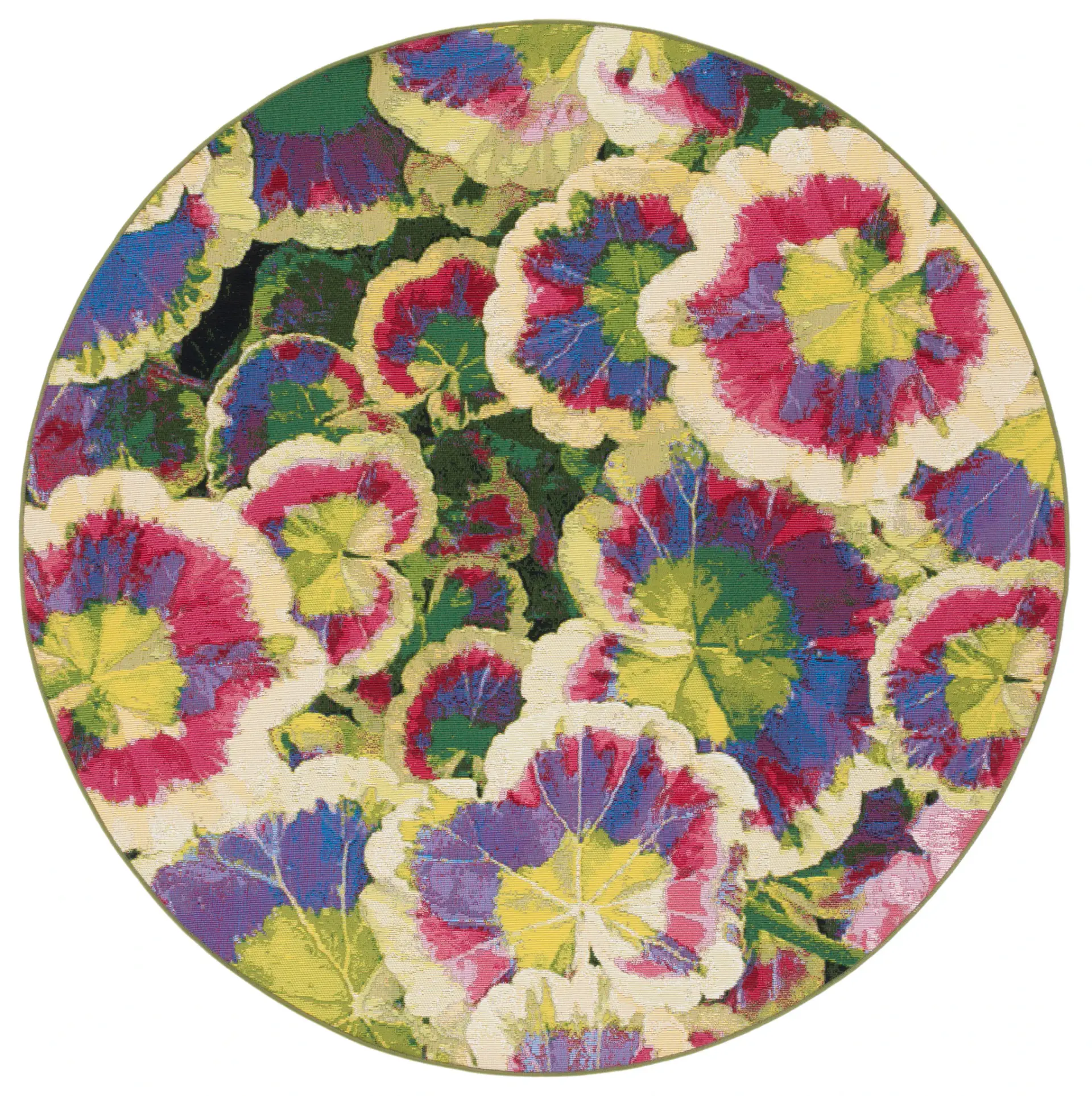 Barbados Overlapping Floral Outdoor Rug