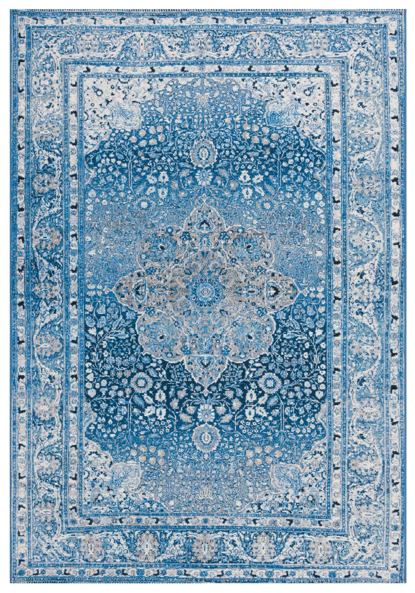Barbados Distressed Medallion Outdoor Rug