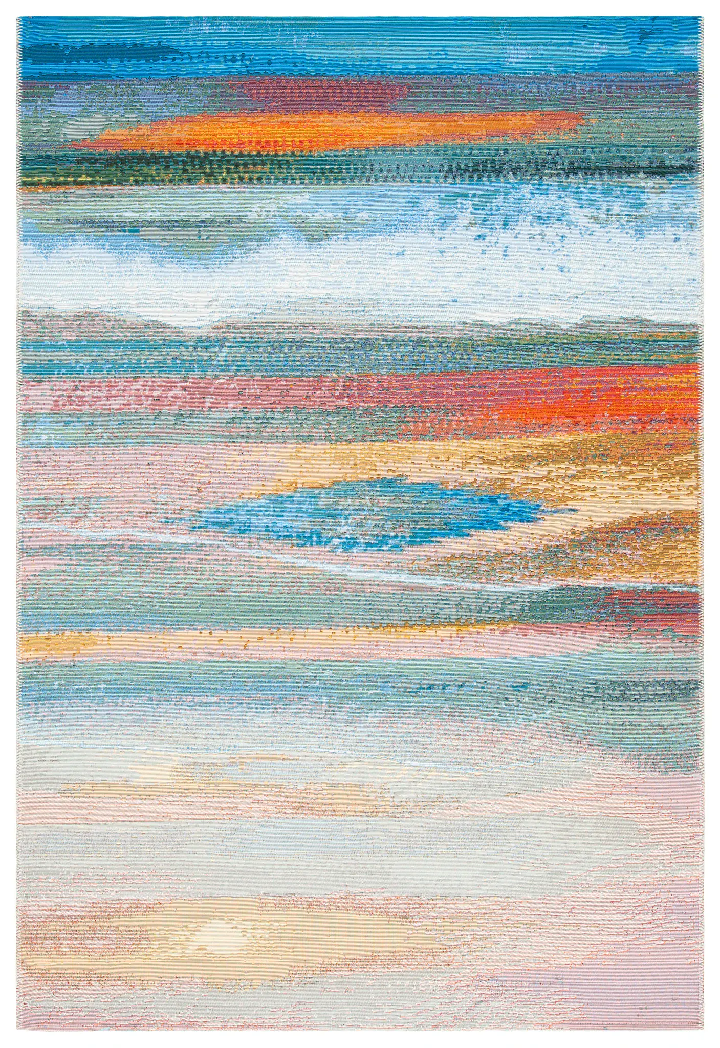 Barbados Painterly Stripe Outdoor Rug