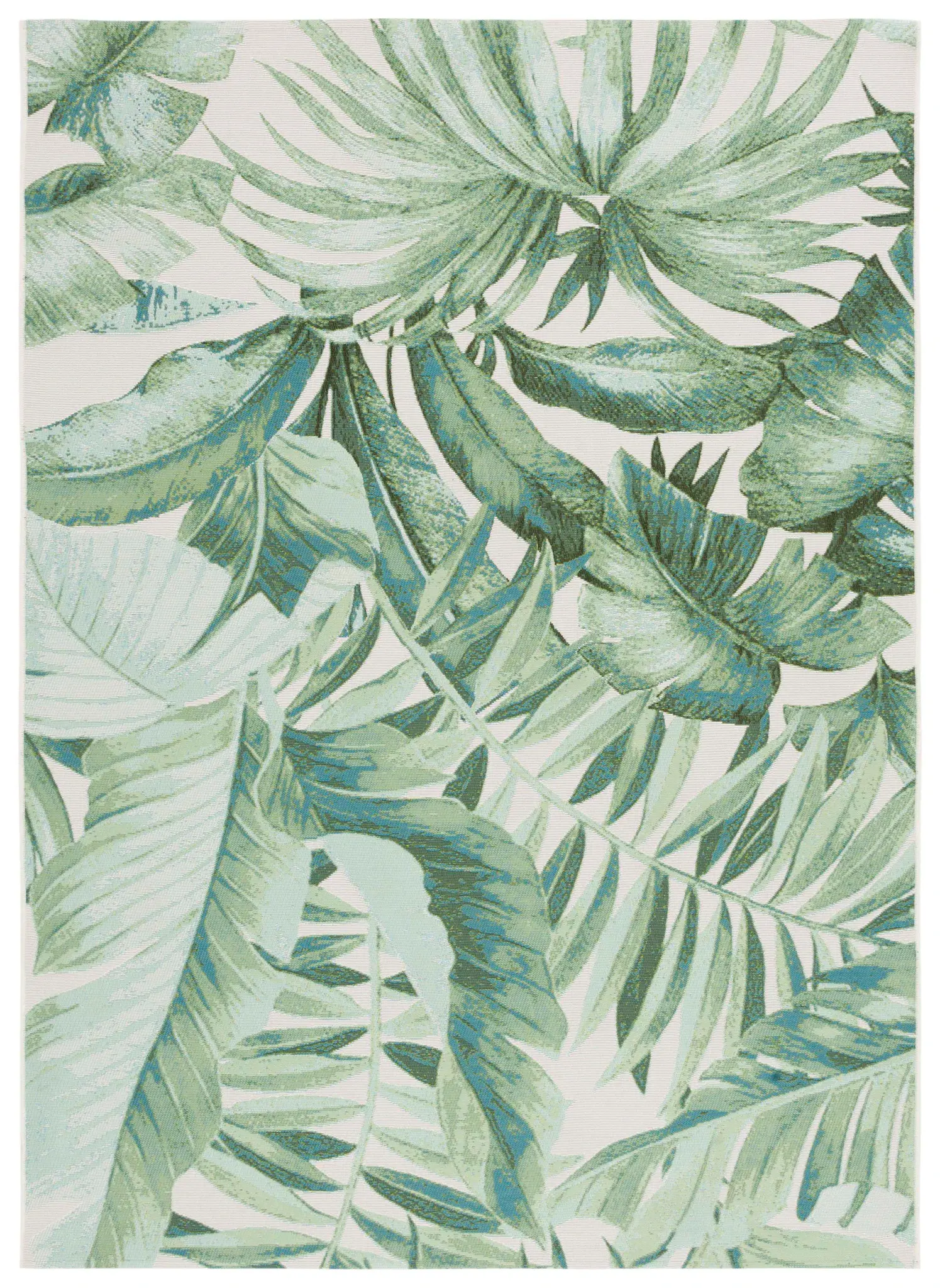 Barbados Tropical Leaf Outdoor Rug