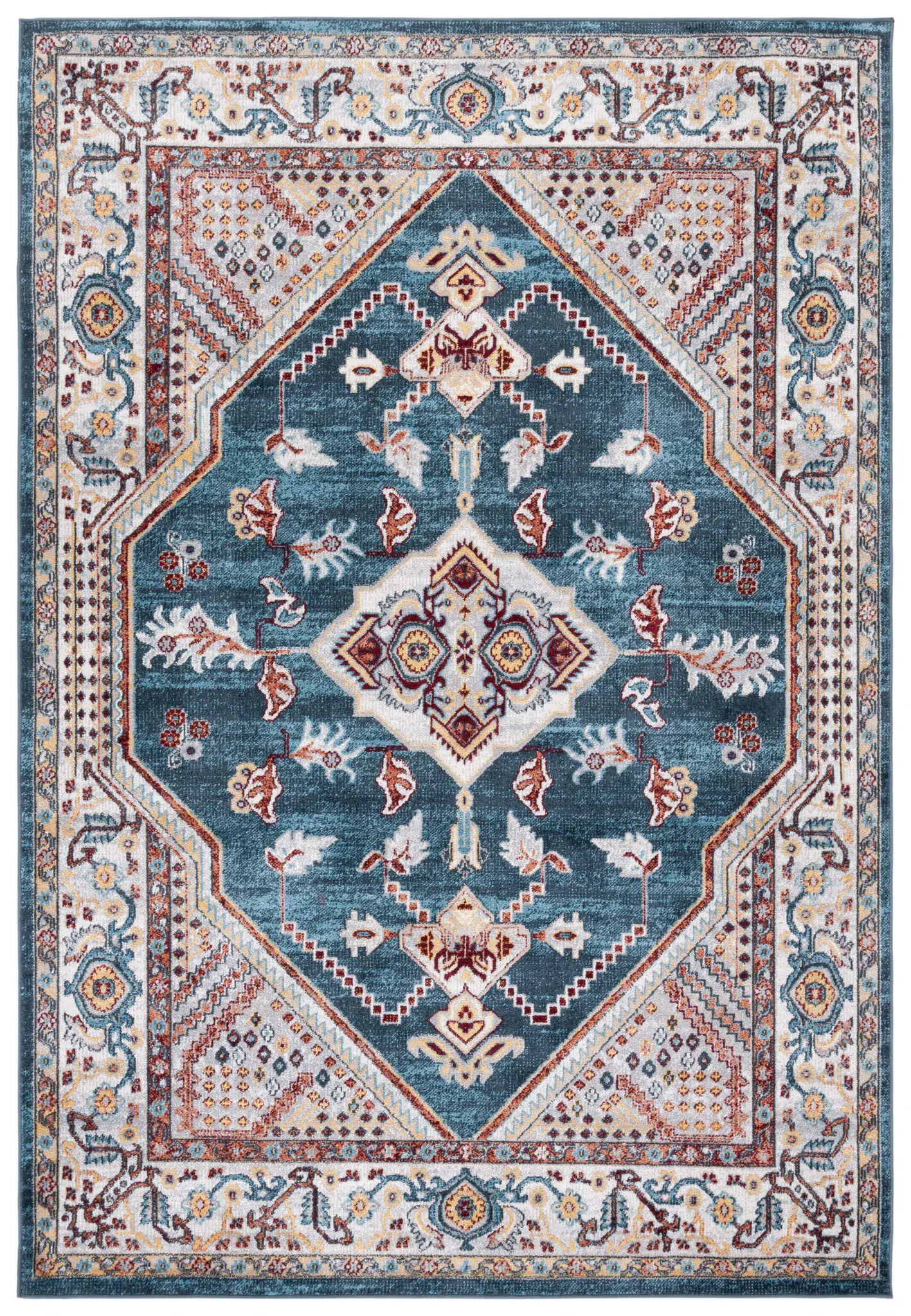 Bayside Traditional Medallion Washable Rug
