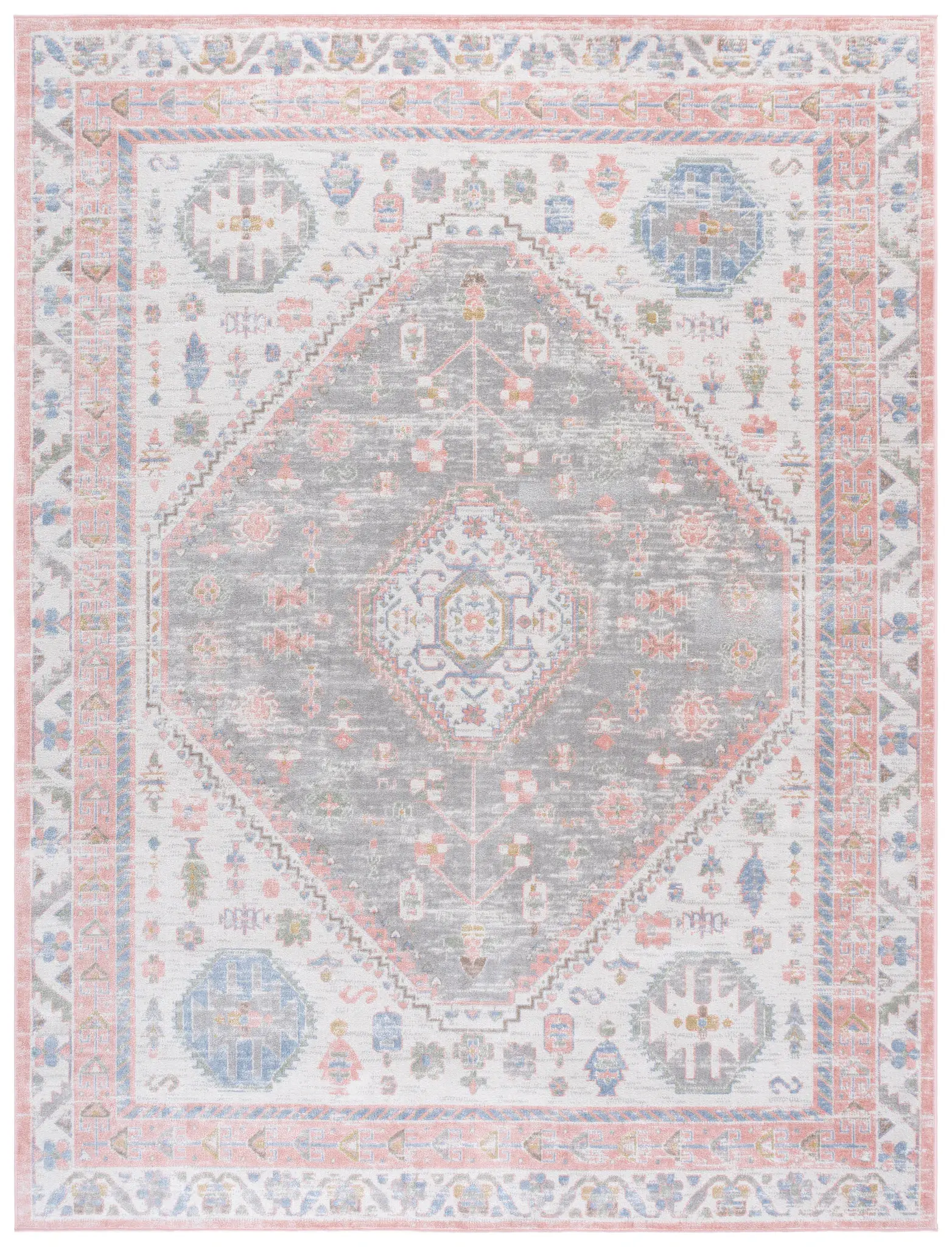 Bayside Medallion Washable Rug