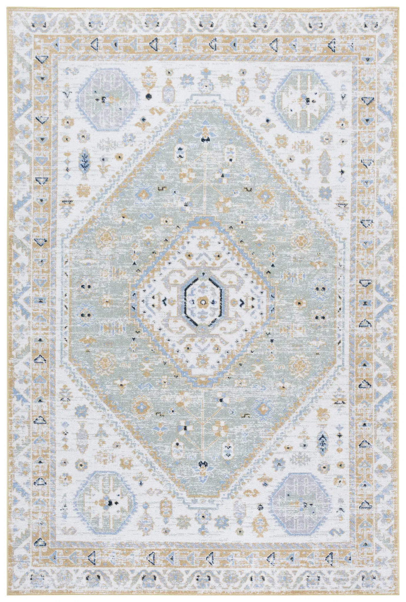 Bayside Medallion Washable Rug