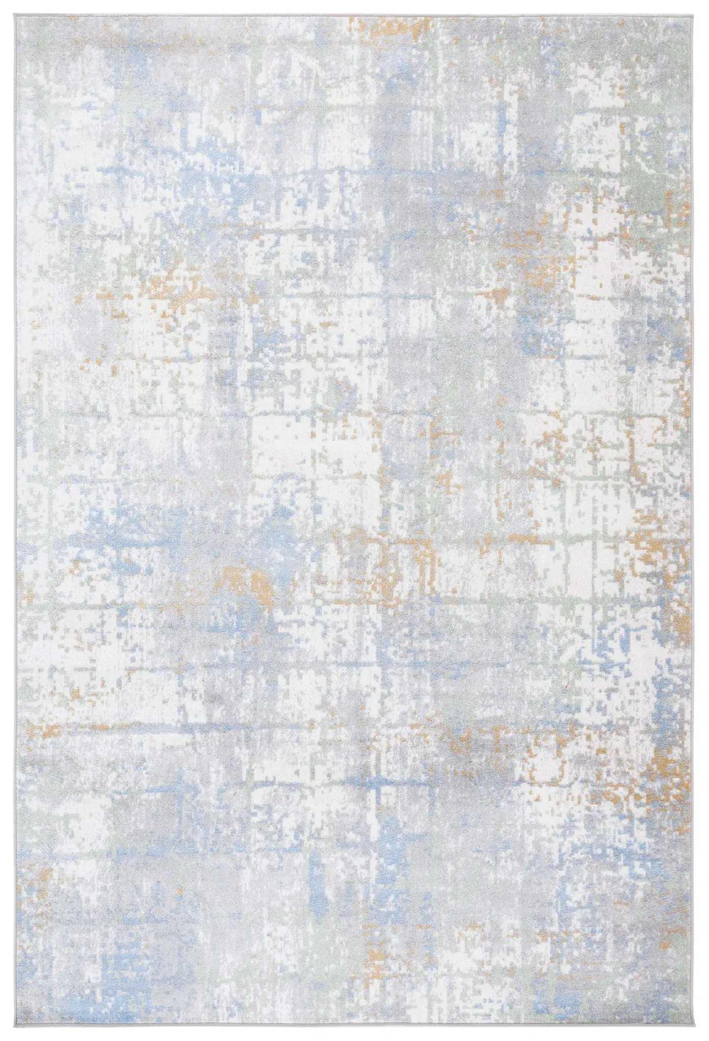 Bayside Abstract Grid Washable Rug