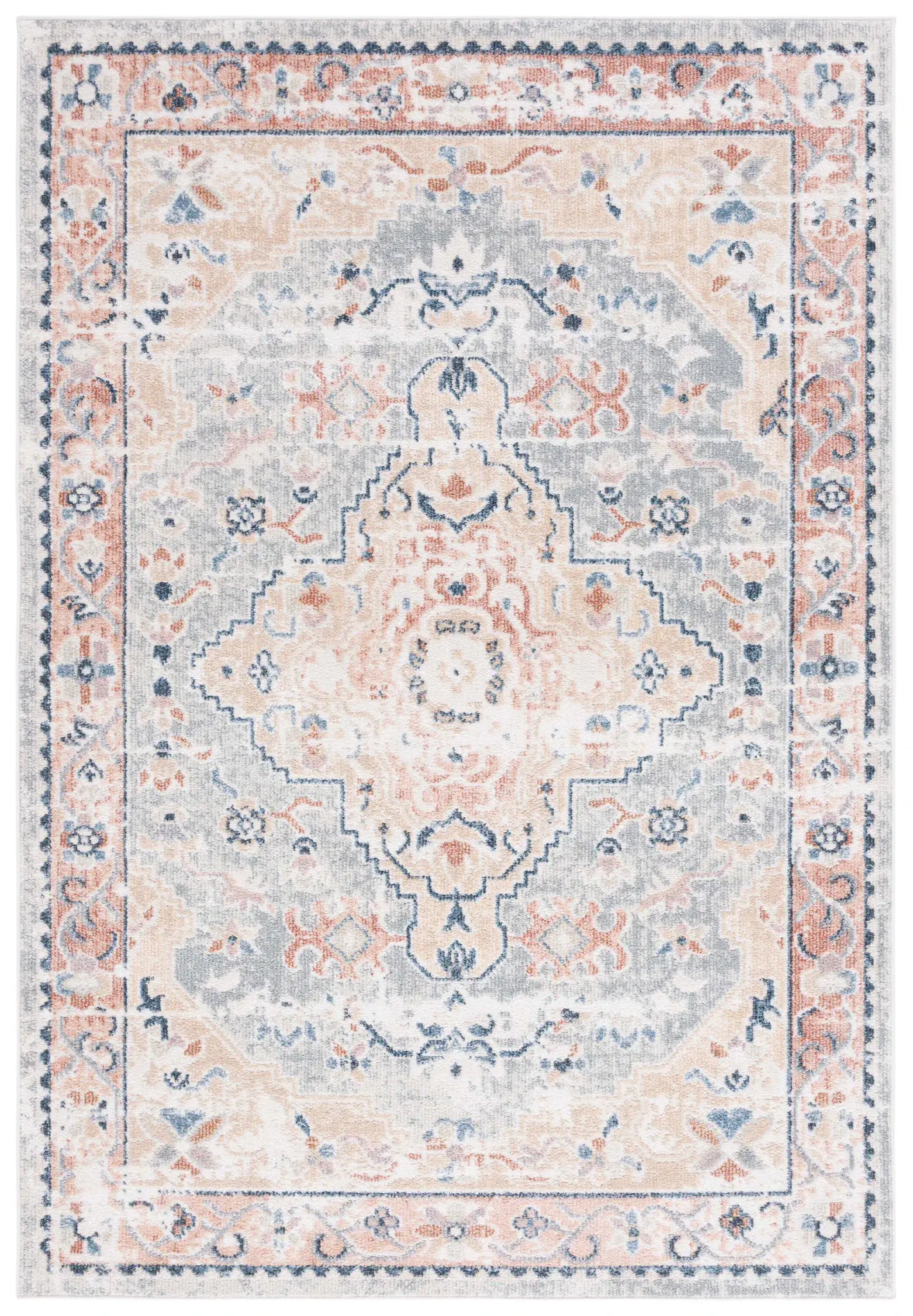 Bayside Faded Medallion Washable Rug