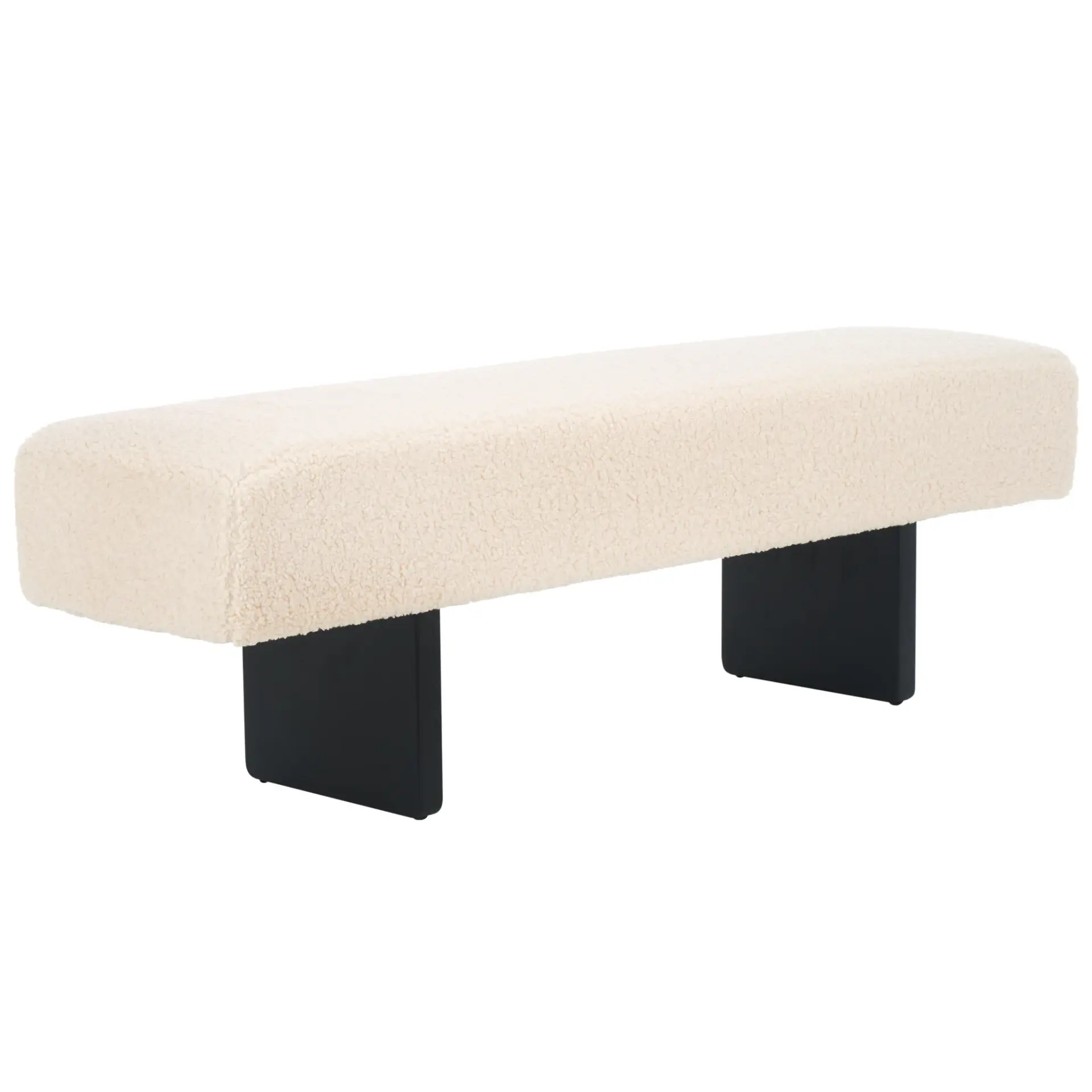 Ryer Faux Shearling Bench