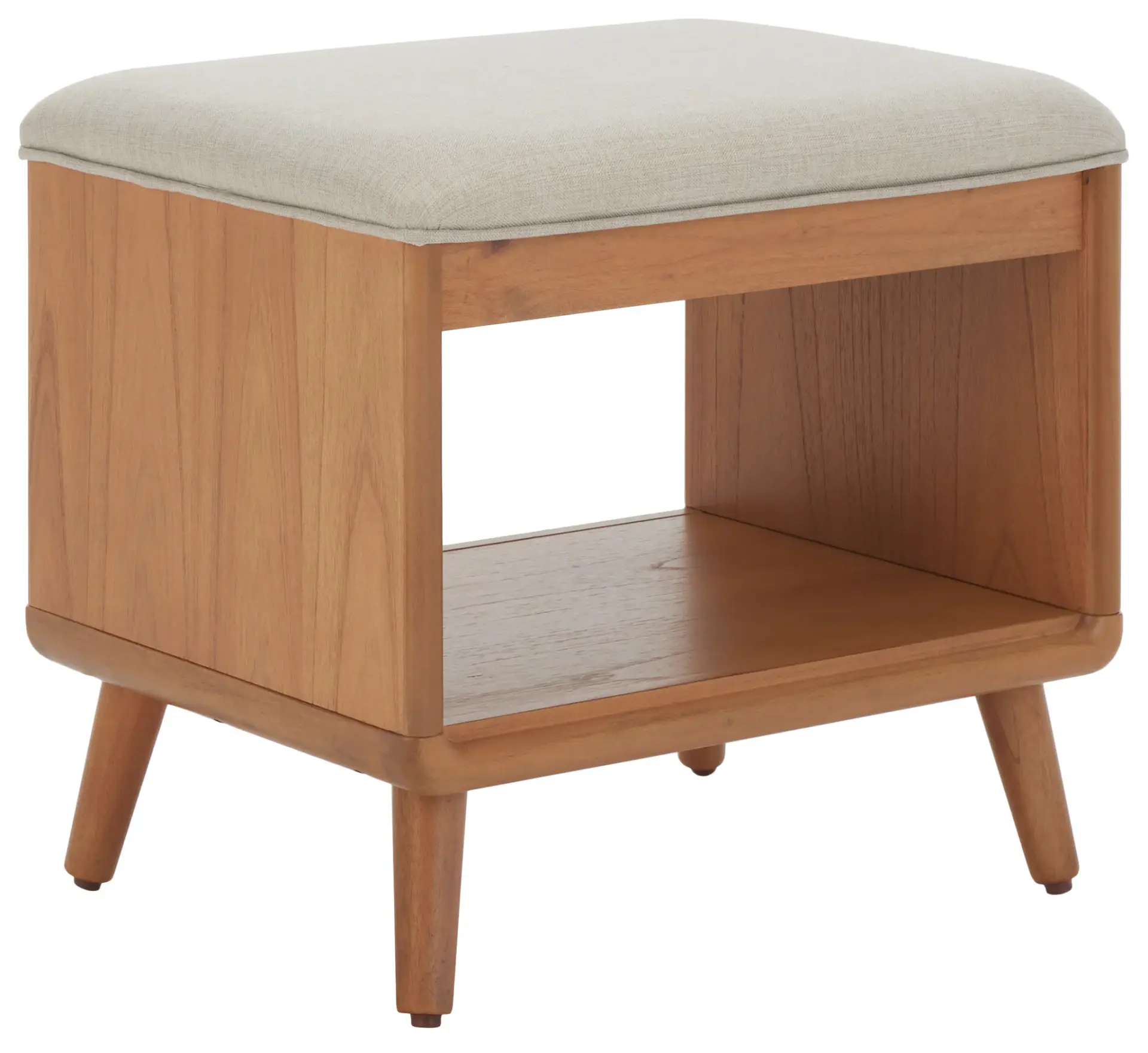Solo Open Shelf Bench With Cushion