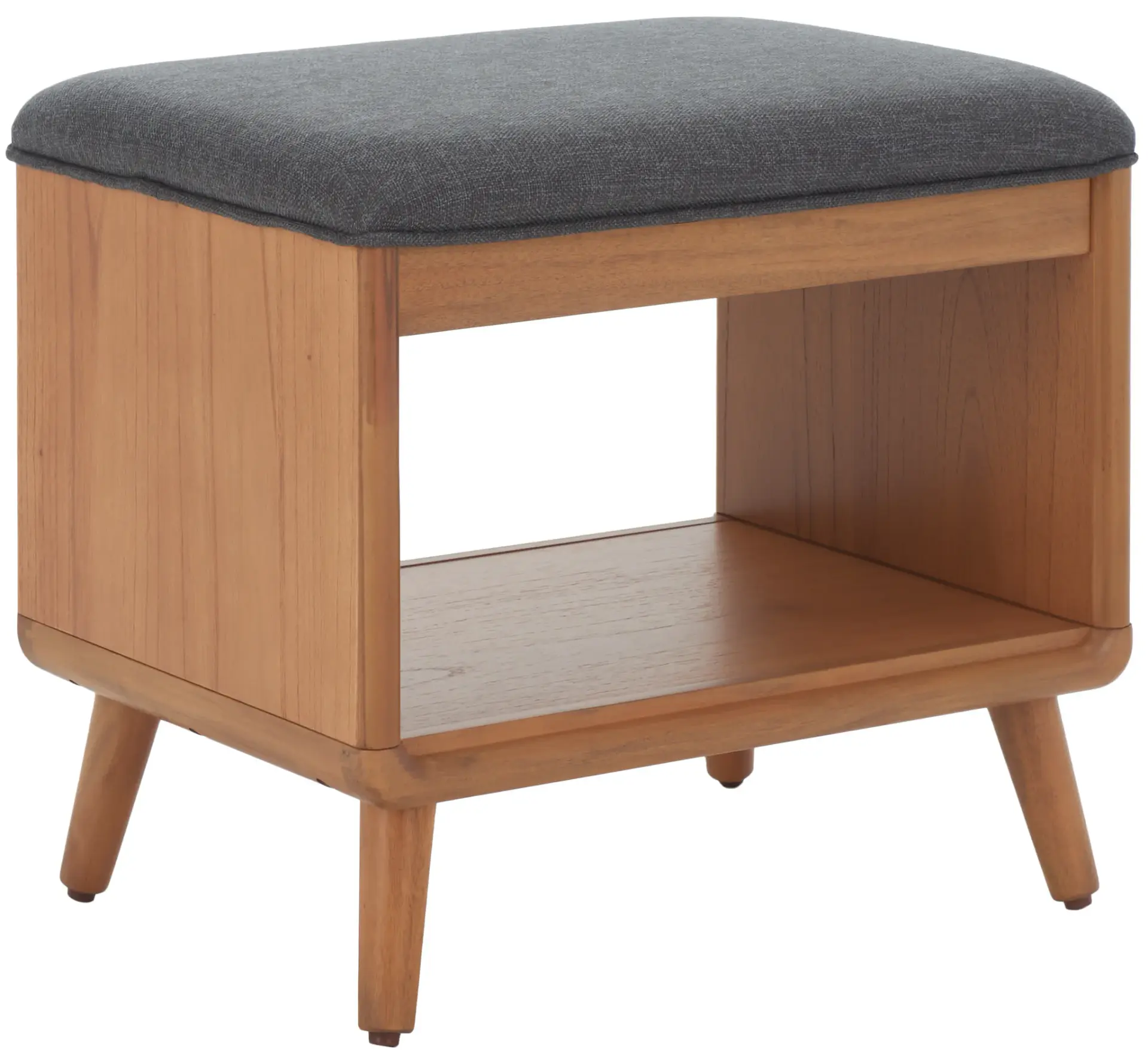 Solo Open Shelf Bench With Cushion