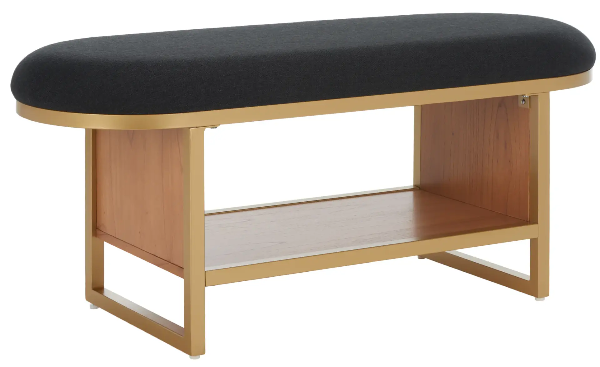 Iona Open Shelf Bench With Cushion