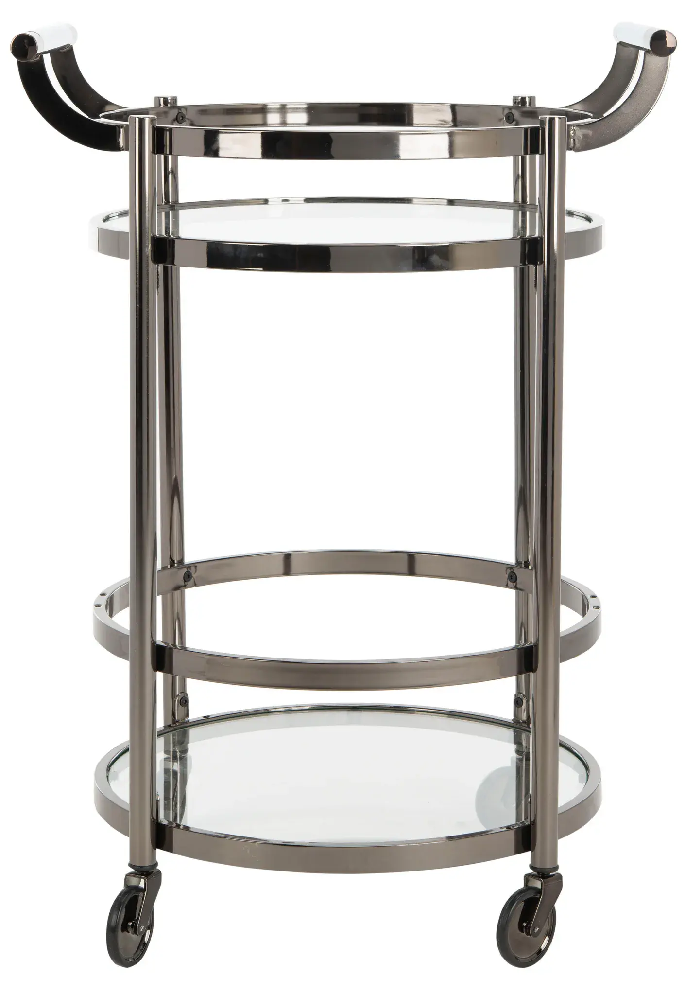 Siena Two-Tier Round Bar Cart