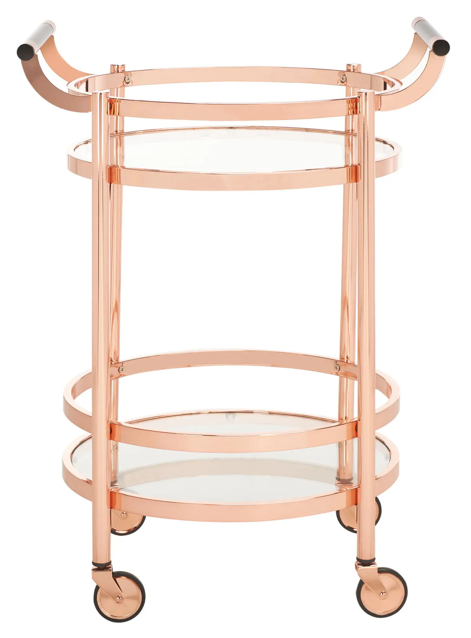 Siena Two-Tier Round Bar Cart