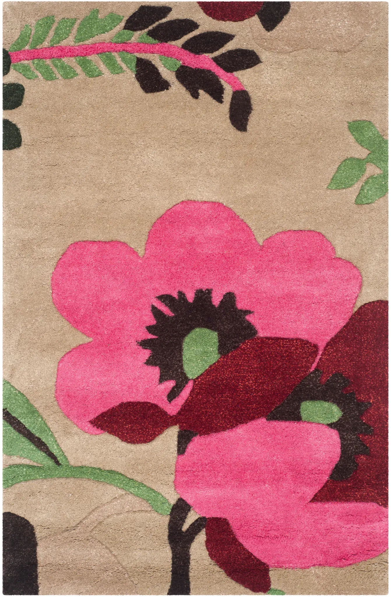 Bella Botanical Hand-Tufted Wool Rug