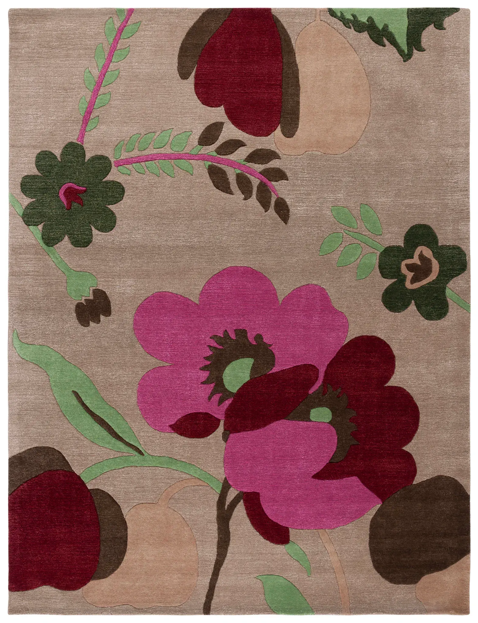 Bella Botanical Hand-Tufted Wool Rug