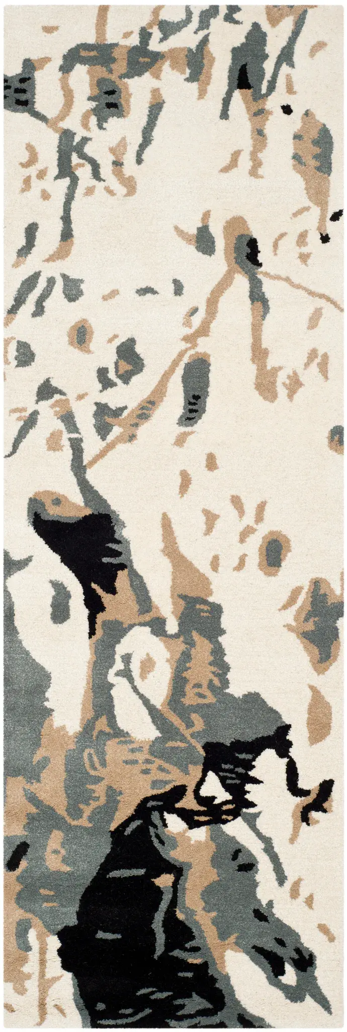 Bella Asymmetrical Abstract Hand-Tufted Wool Rug