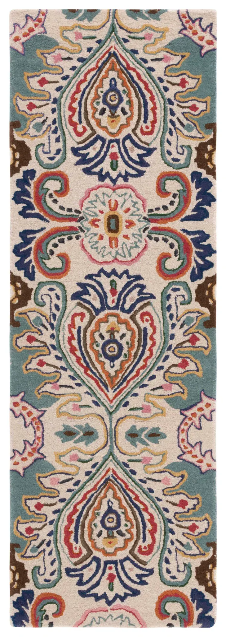 Bella Floral Medallion Hand-Tufted Wool Rug